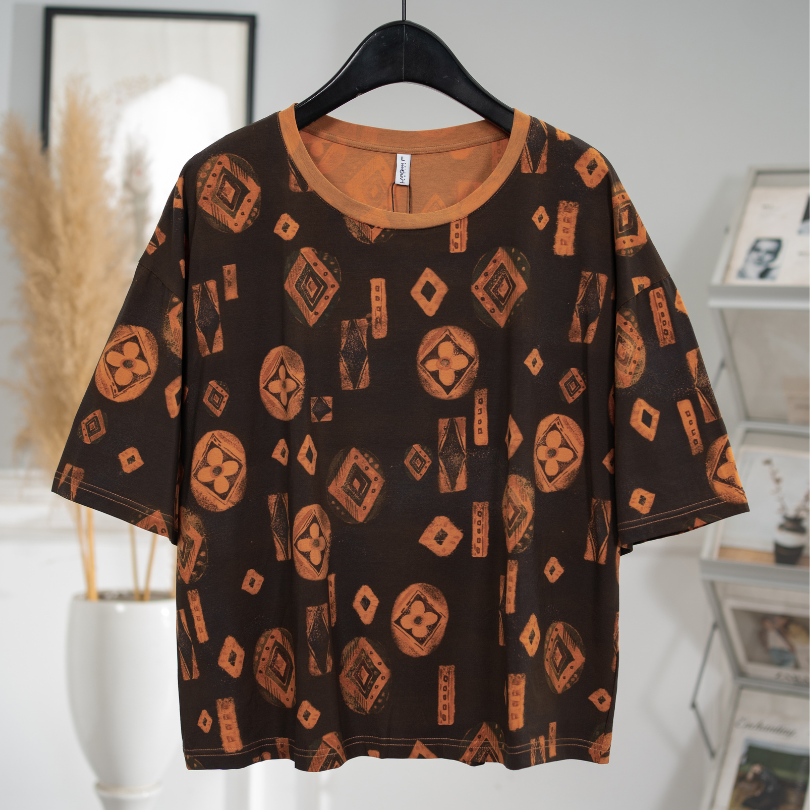 Áo Thun T-Shirt Cổ Tròn Họa Tiết TR34