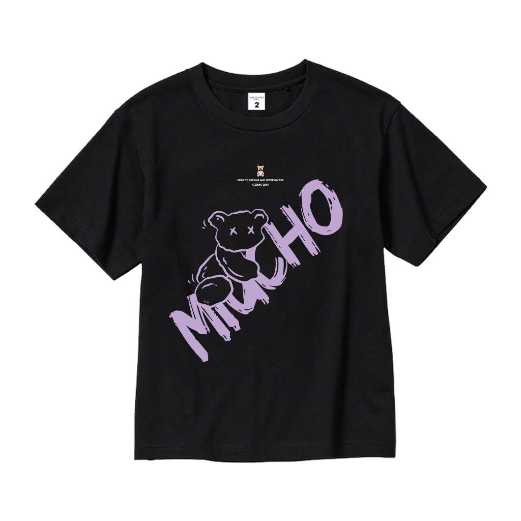Áo thun cho bé gái form rộng AED1101 Miucho Kid tay ngắn vải cotton cổ tròn in mix_thumbnail_7