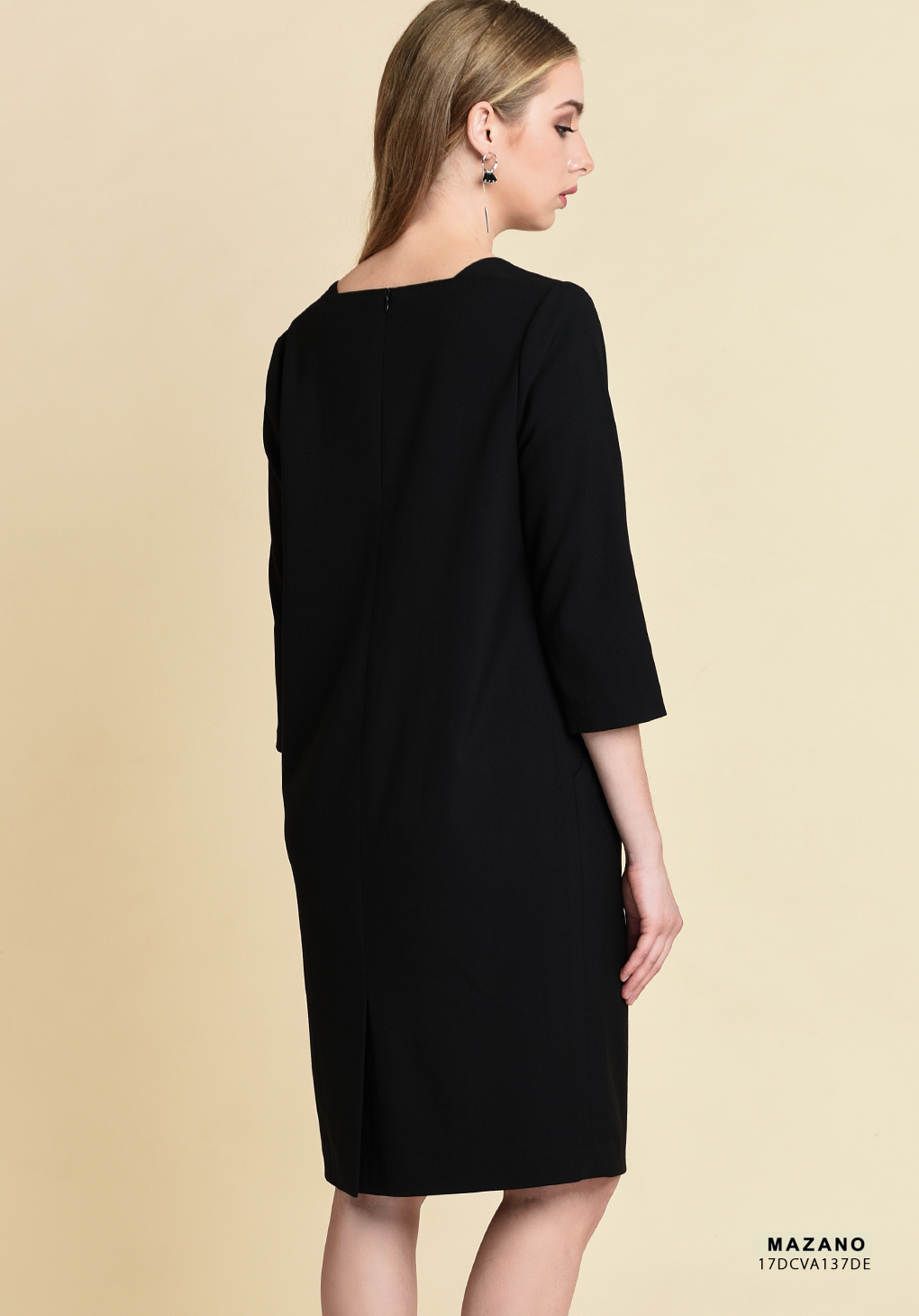 Váy đen phối túi cổ V_thumbnail_3