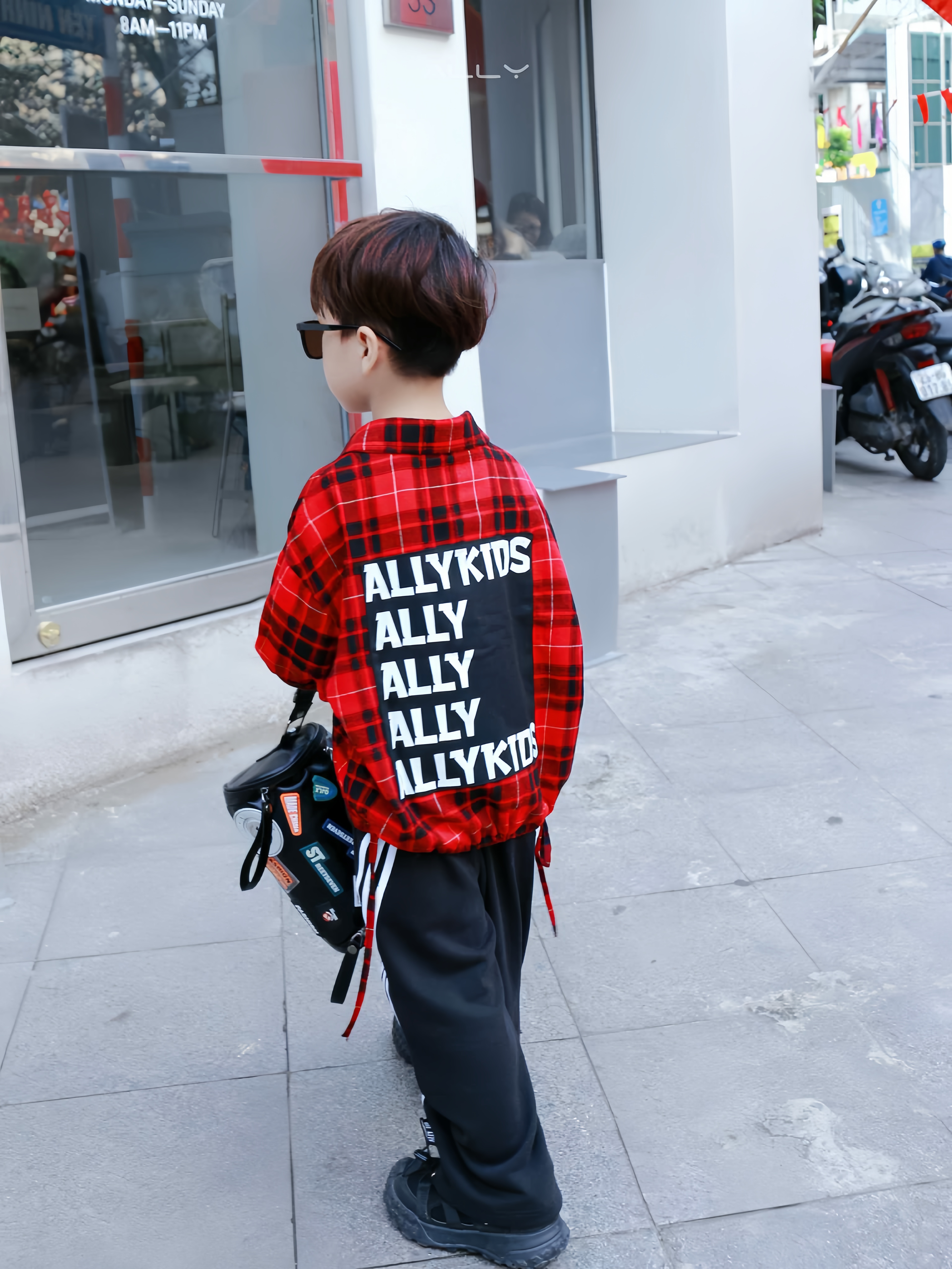 ÁO SƠ MI CARO ĐỎ ĐEN CHO BÉ _thumbnail_4