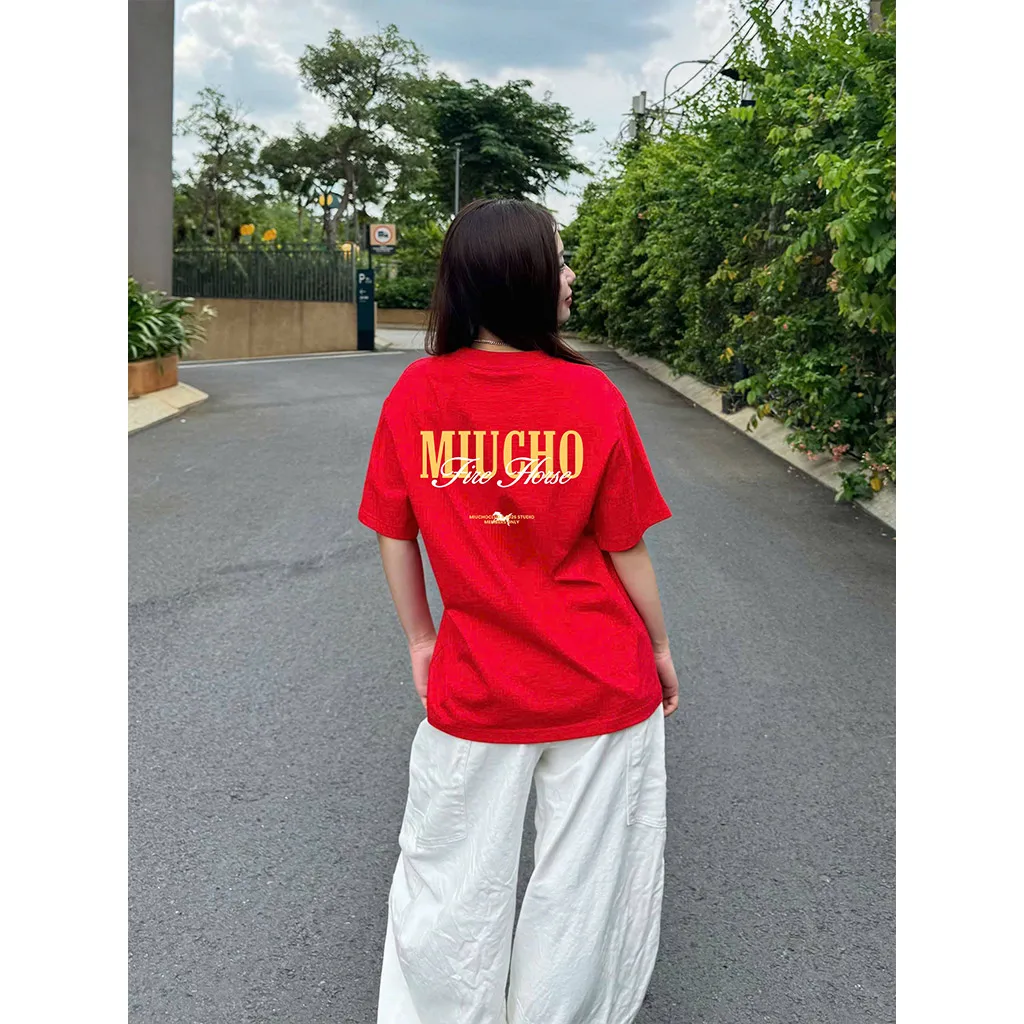 Áo thun Tết Bính Ngọ boxy Miucho thoáng mát dày dặn đứng form basic in mix 3000_thumbnail_2