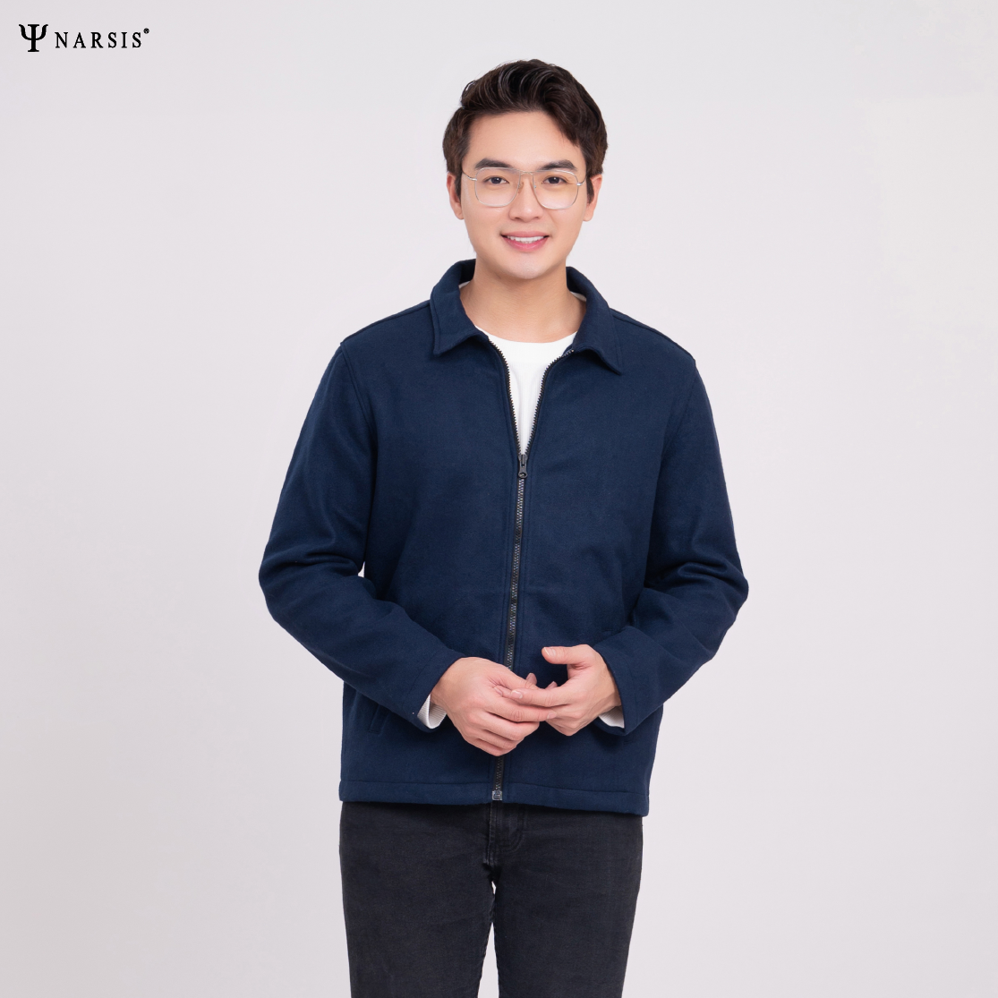 ÁO KHOÁC NAM D9003 NARSIS CHẤT LIỆU THOÁNG MÁT, DỄ CHỊU, THOẢI MÁI CẢ NGÀY, DỄ VẬN ĐỘNG_thumbnail_2