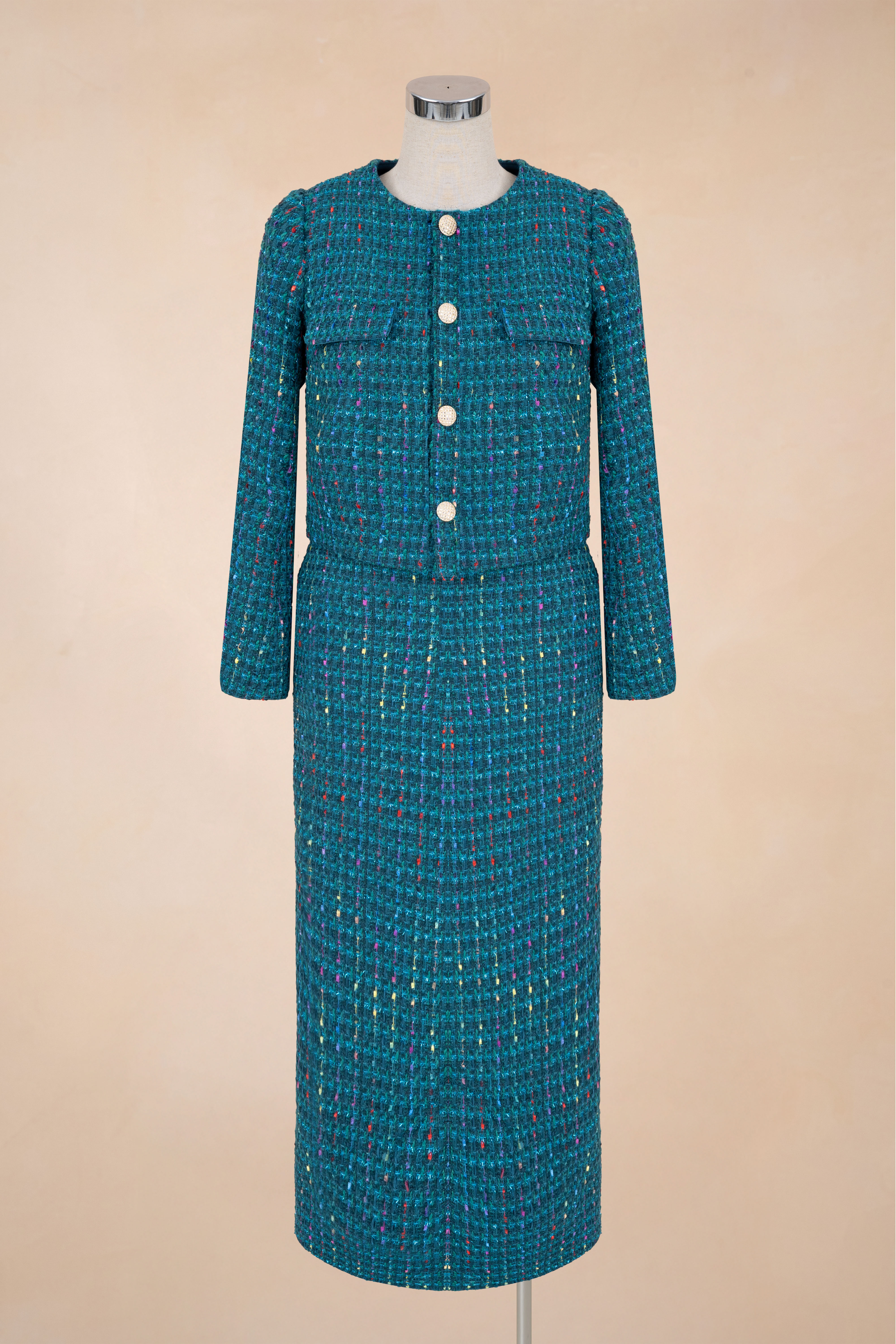 Set Chân Váy Suông Nắp Túi