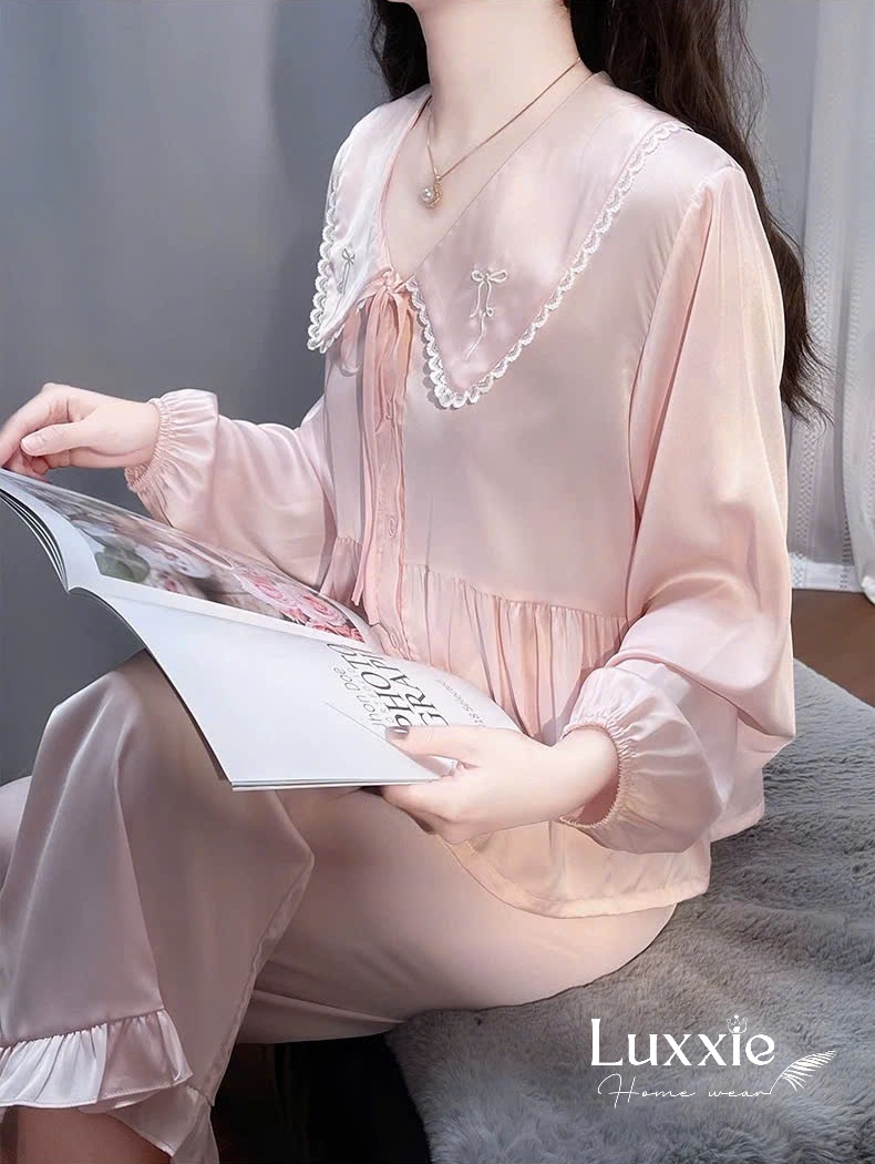 N89 Pijama lụa hồng babydoll_thumbnail_6