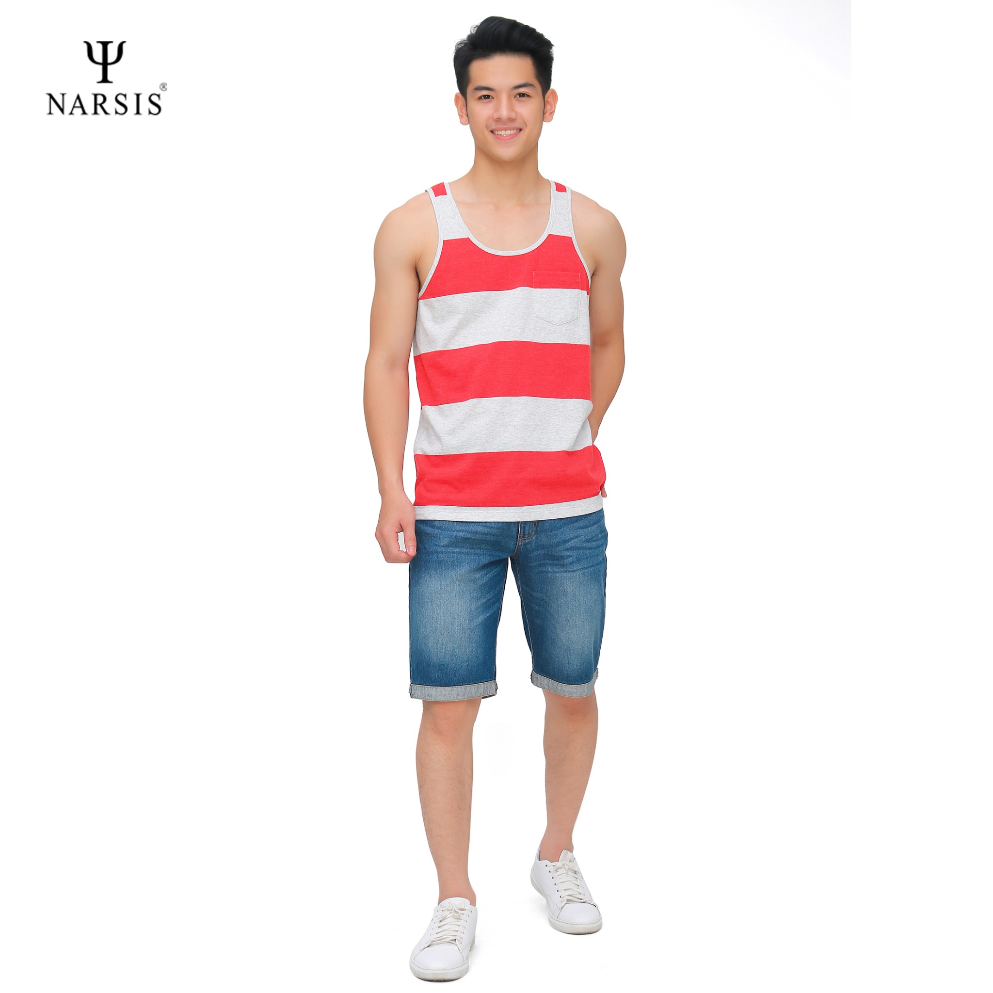 ÁO NAM NARSIS D8055 NARSIS CHẤT LIỆU THOÁNG MÁT, DỄ CHỊU, THOẢI MÁI CẢ NGÀY, DỄ VẬN ĐỘNG