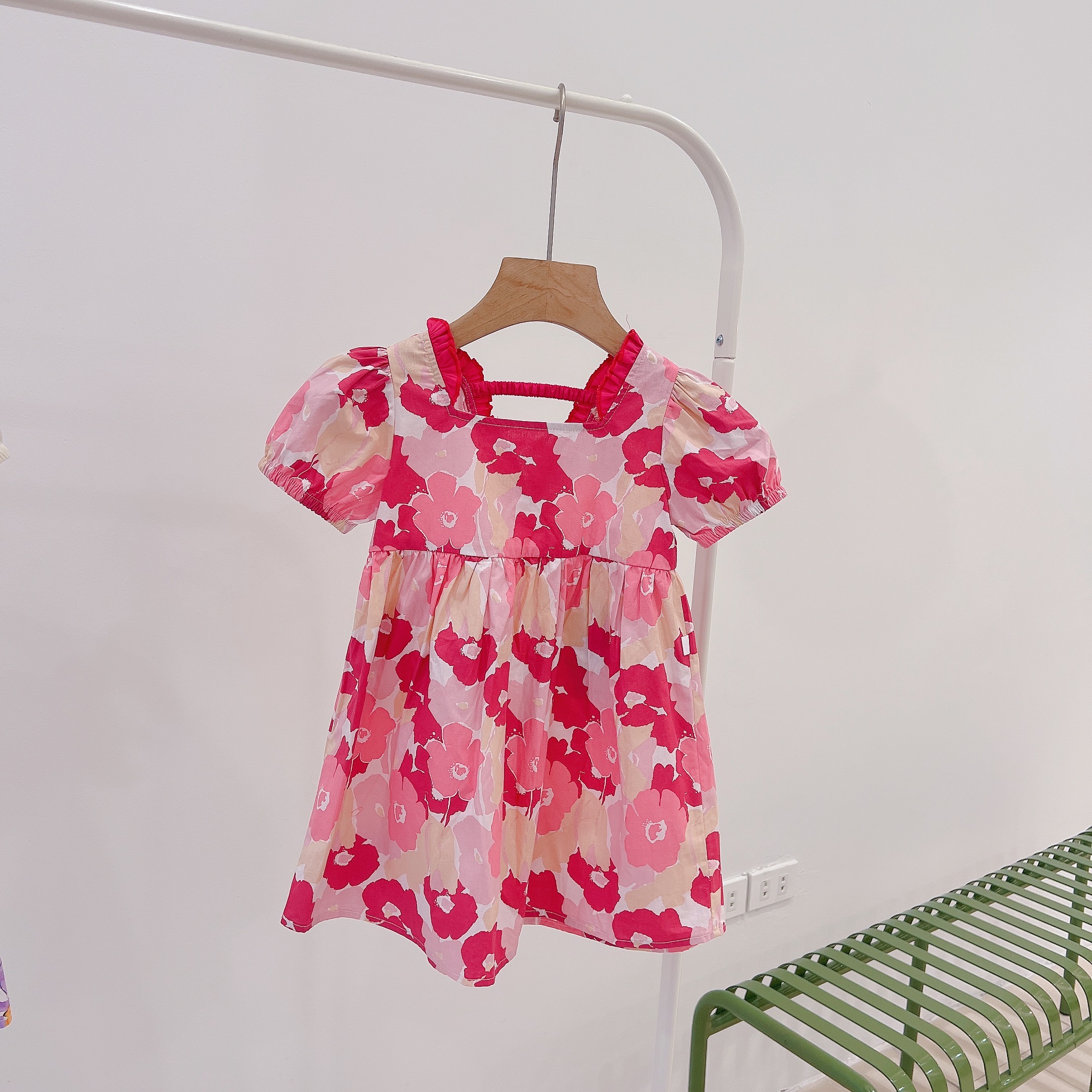 Váy cổ vuông phối bèo nổi_thumbnail_5