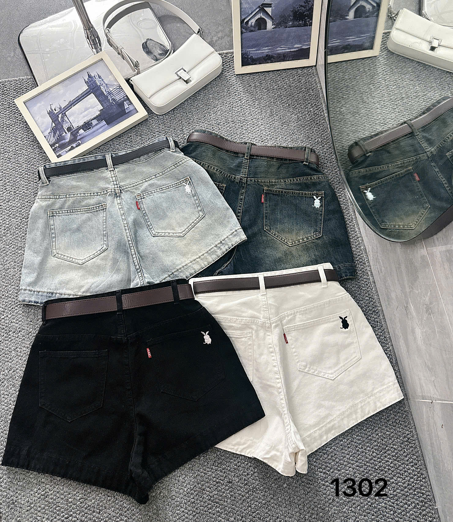 Quần short jean thêu thỏ kiểu bigsize QSJ1302 dành cho nàng béo mập từ 55-90kg_thumbnail_13