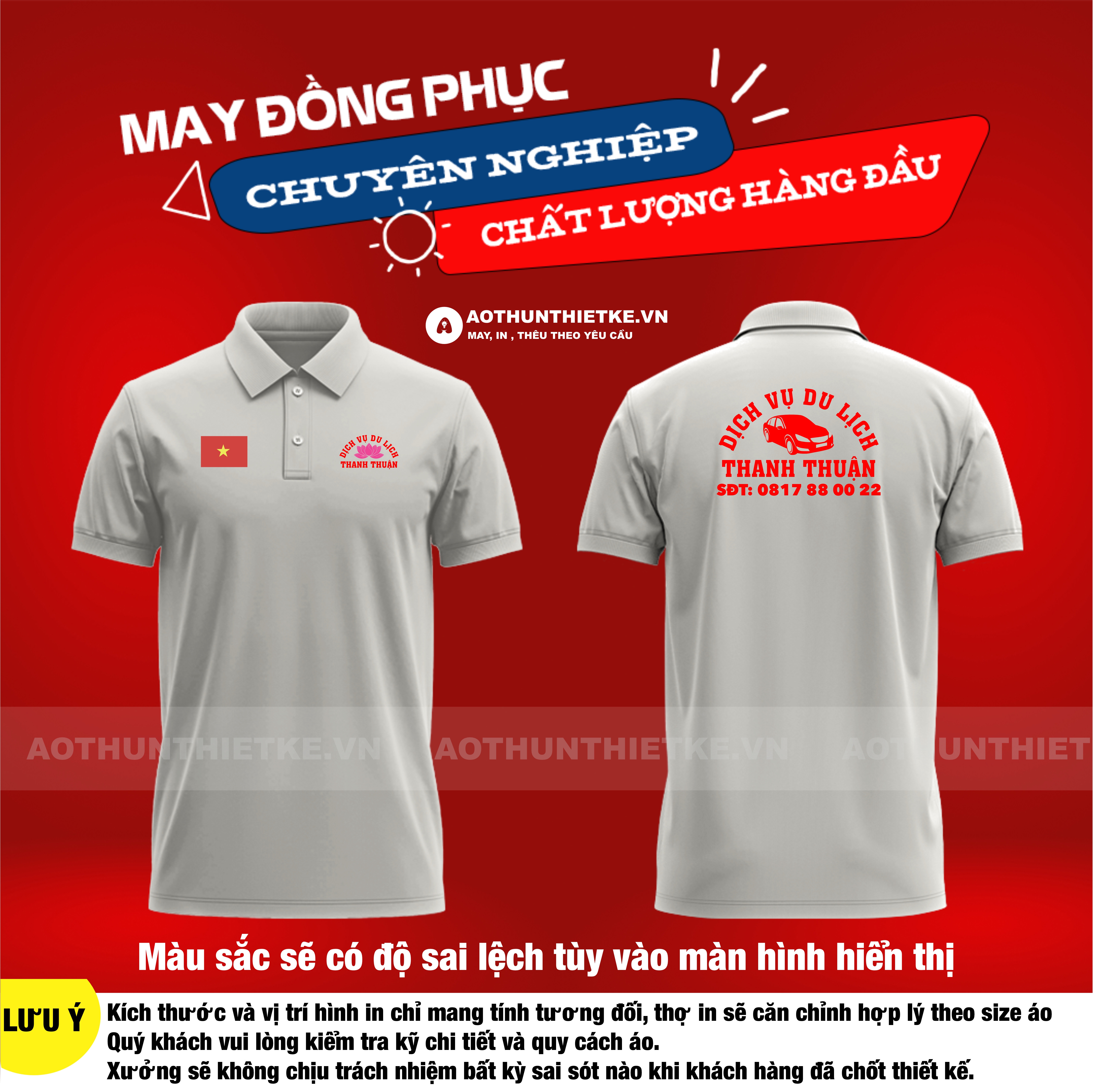 Áo Đồng Phục Công Ty Xe Du Lịch Thanh Thuận