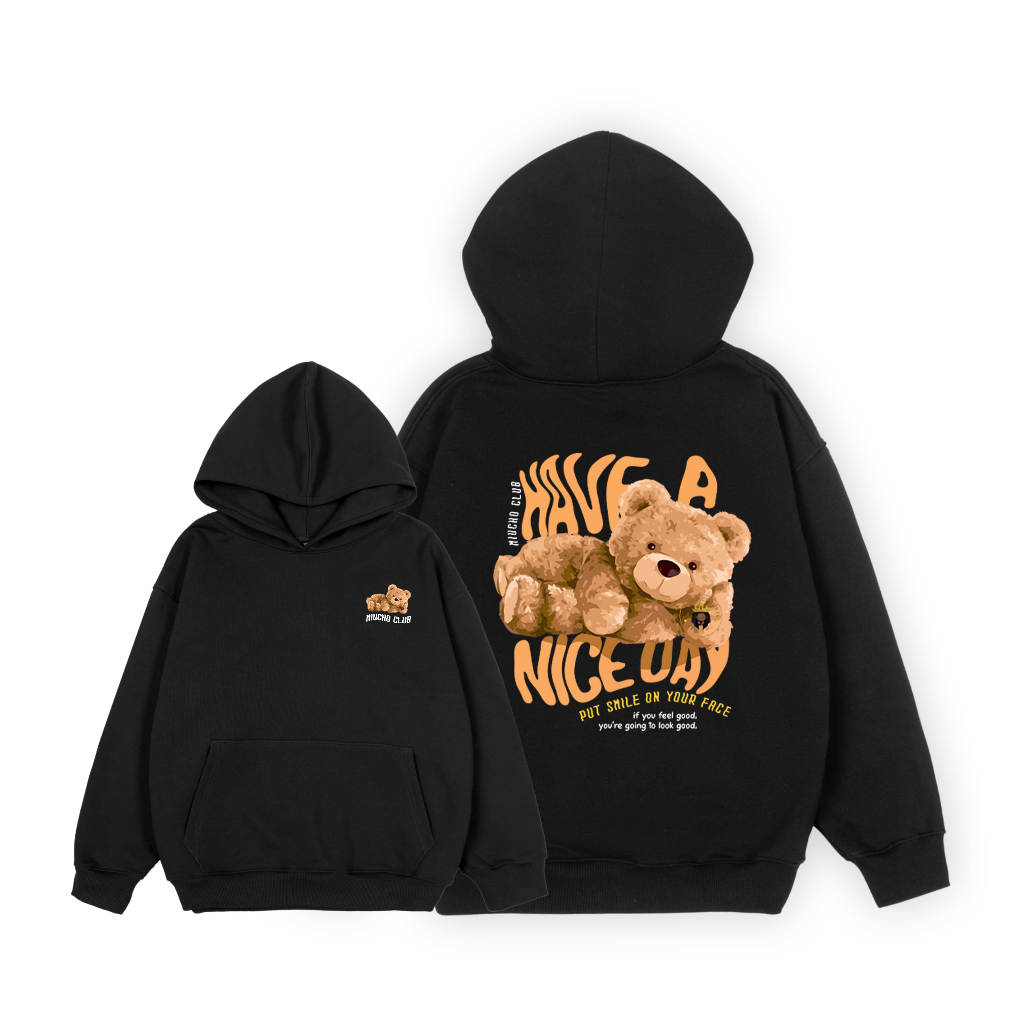 Áo hoodie unisex form rộng HDD499 Miucho chân cua in mix_thumbnail_6