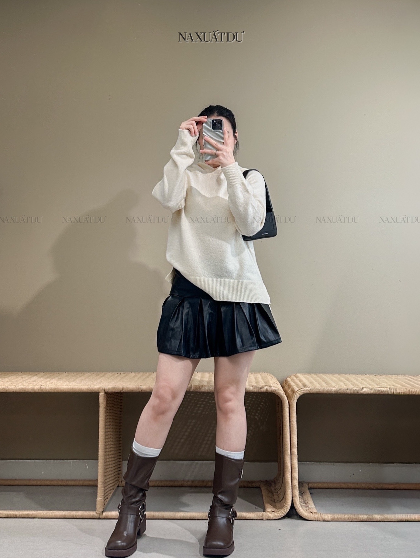 Chân váy da xoè - V86 (SALE)_thumbnail_9