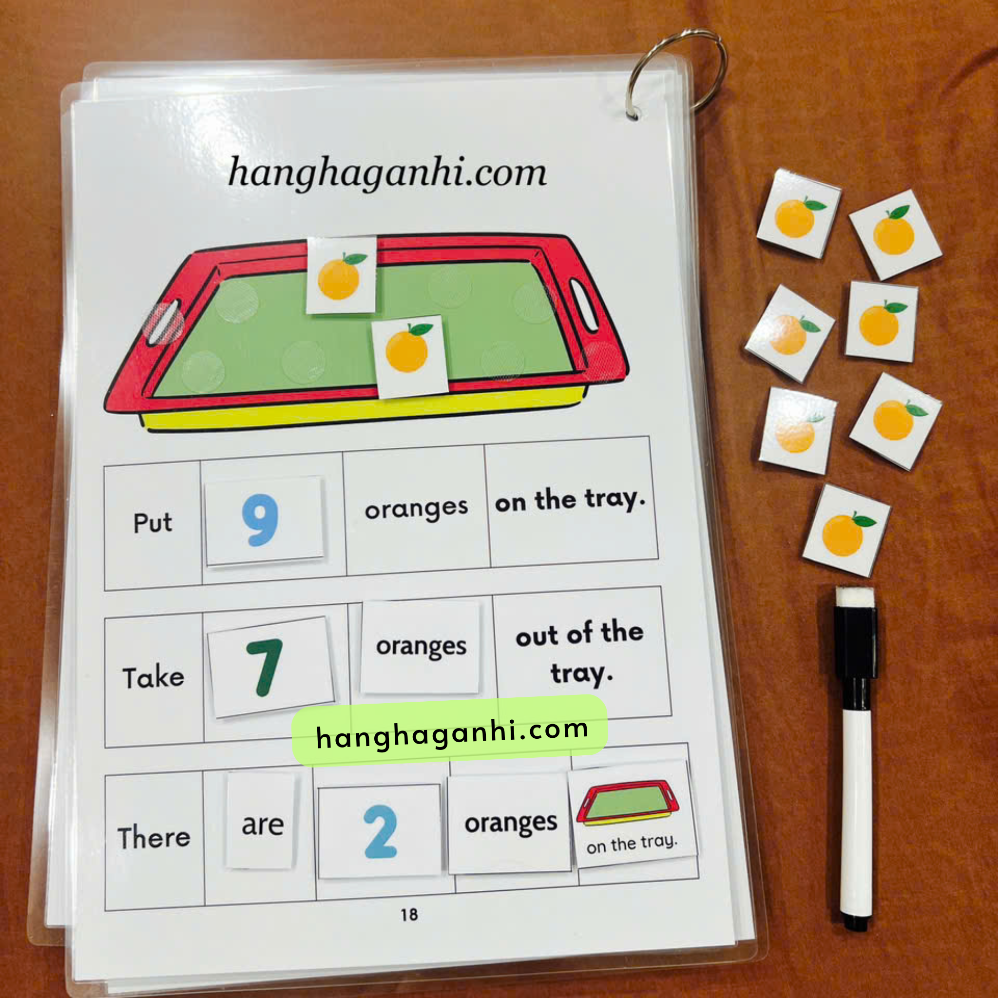 Học liệu My first number bóc dán tặng kèm bút viết xoá_thumbnail_3
