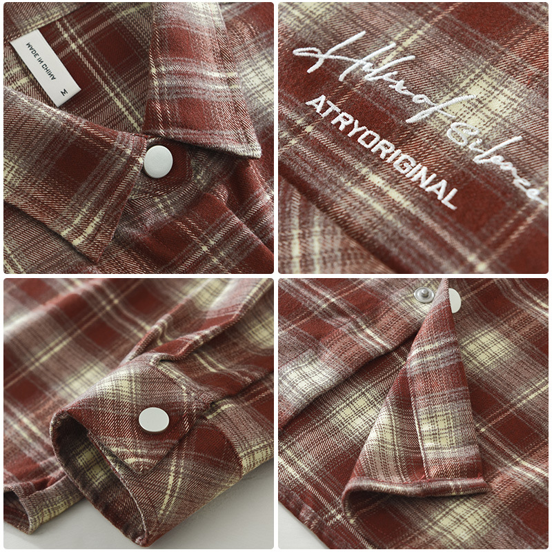 Áo Sơ Mi Denim Tay Dài Nhật Bản Nam Phong Cách Retro Dáng Rộng Thời Trang_thumbnail_3