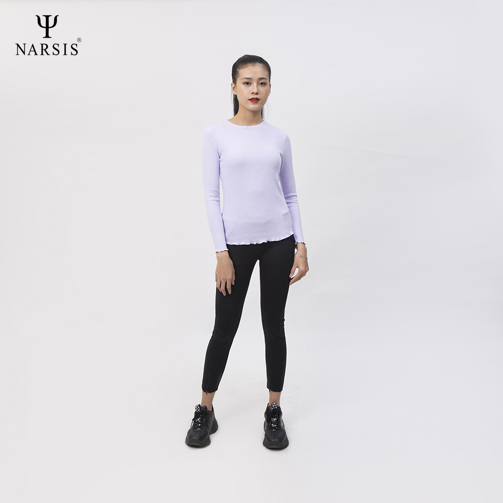 ÁO THU ĐÔNG NỮ L0077 NARSIS VẢI LEN COTTON ẤM ÁP, THOÁNG MÁT, GIỮ ẤM TỐT, MỀM MẠI_thumbnail_1