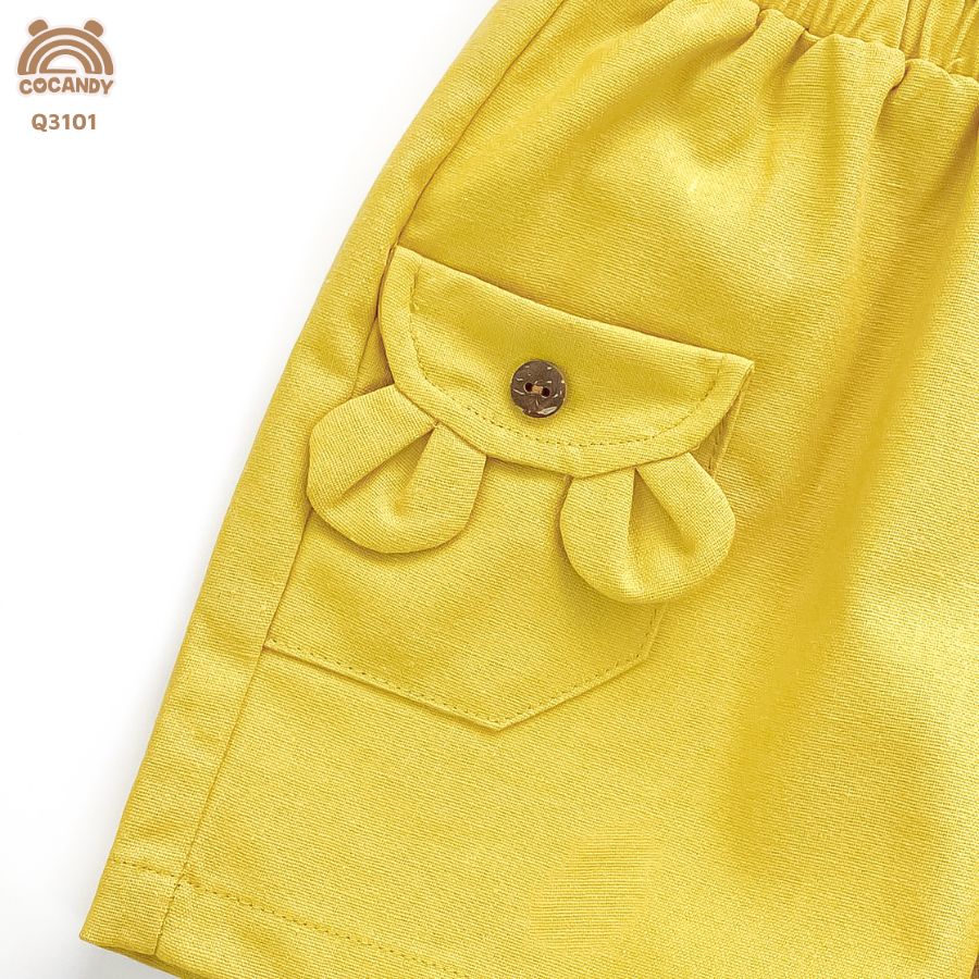 Quần cộc VÀNG phối túi tai gấu_thumbnail_5