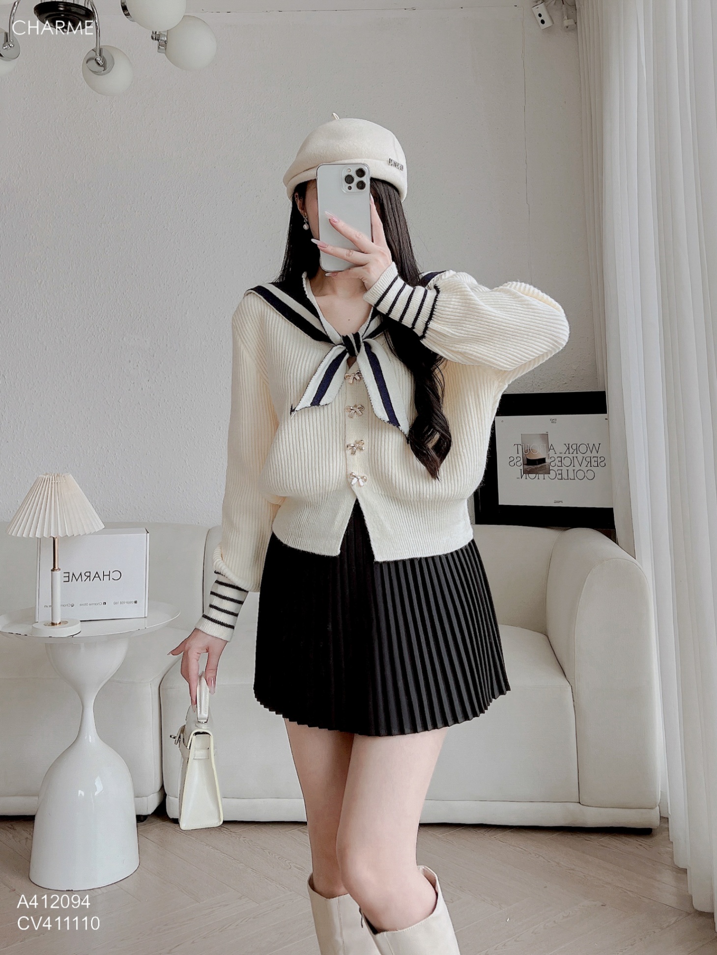 Chân váy ngắn xếp ly nhỏ_thumbnail_2