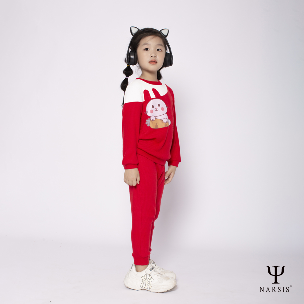ĐỒ BỘ QUẦN ÁO THU ĐÔNG DÀI TAY CHO BÉ GÁI NARSIS CHẤT LIỆU COTTONN HOA TIẾT HÌNH CON THỎ DỄ THƯƠN..._thumbnail_0
