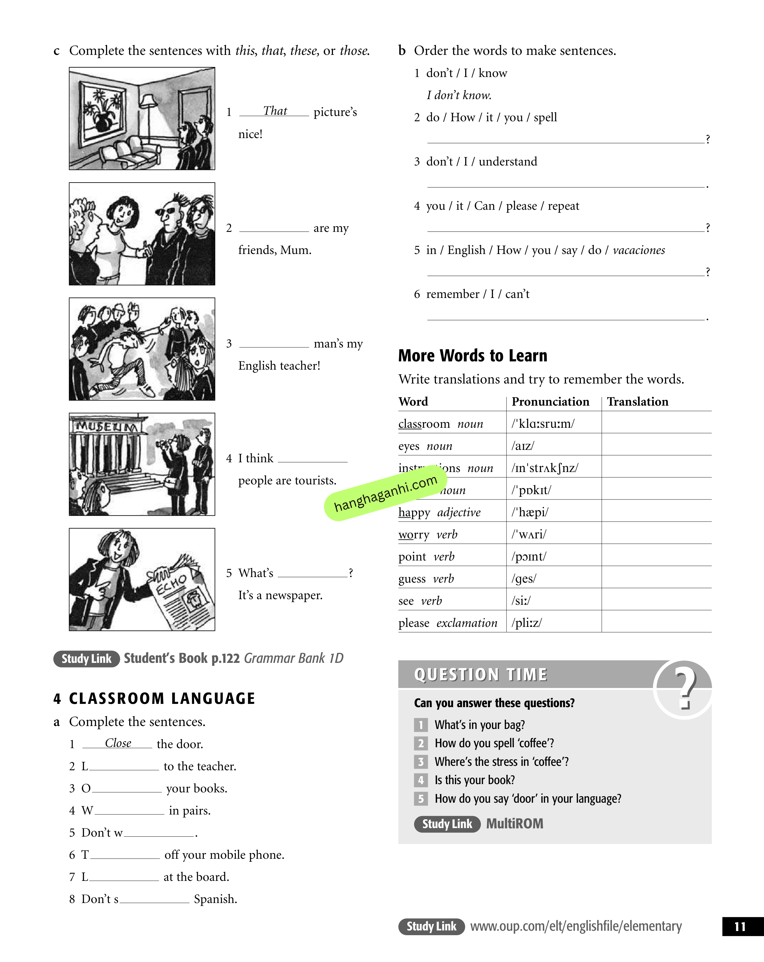 New English File Elementary Workbook with key_thumbnail_11