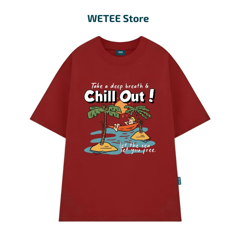 Áo thun unisex UX30 BST CÂY DỪA đi biển mùa hè dáng oversized Local brand WETEE - T050_thumbnail_20