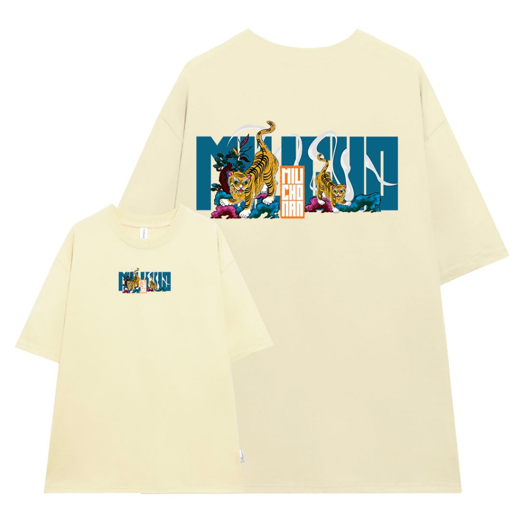 Áo thun nam form rộng 12 con giáp tuổi Dần ( tuổi hổ) ATD440 Miucho Man cotton cổ tròn ingraphic_thumbnail_0