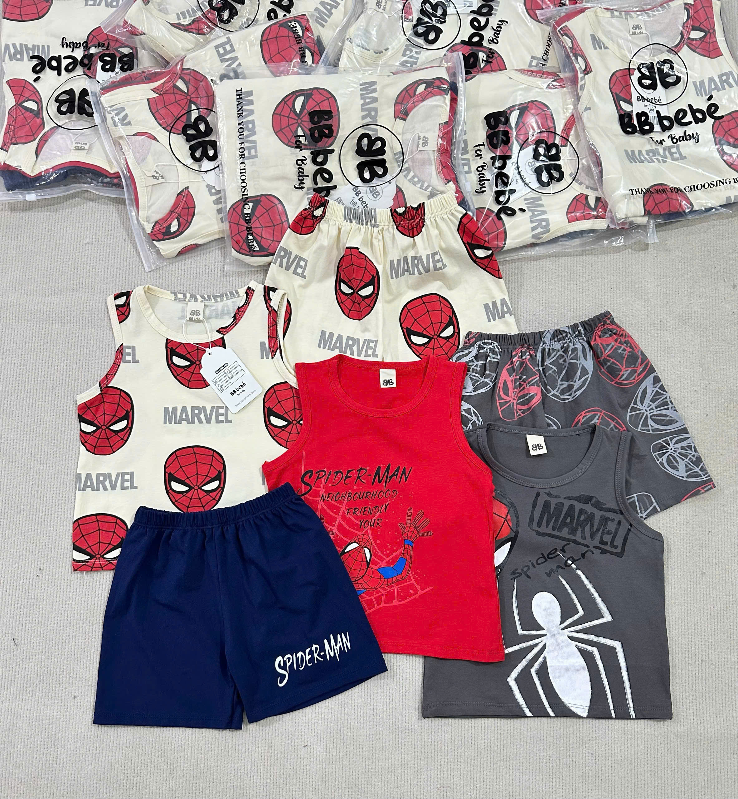 A83 SET 3 BỘ BA LỖ MẶT NHỆN ĐỎ BB- A100.151