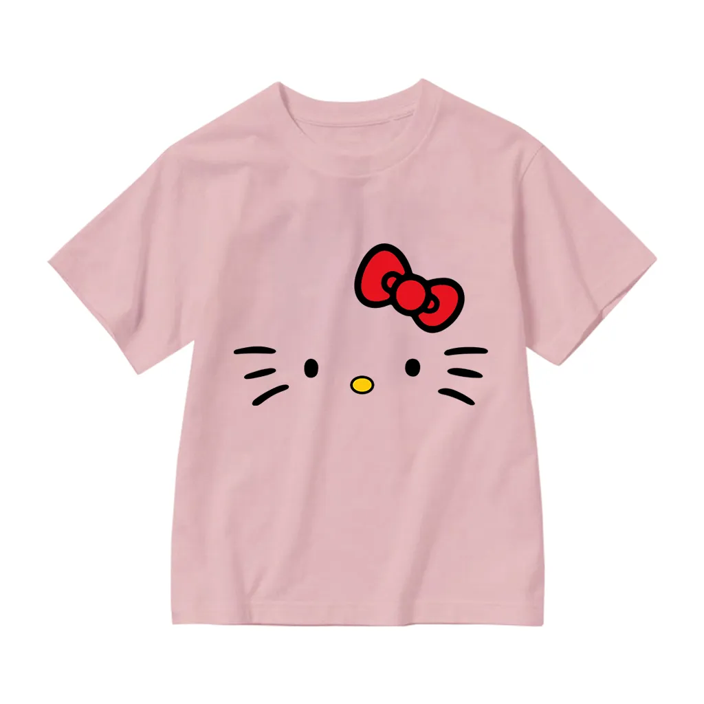 Áo thun cho bé gái form rộng Kado vải cotton mềm mại thấm hút tốt hình Kitty dễ thương 2872_thumbnail_7