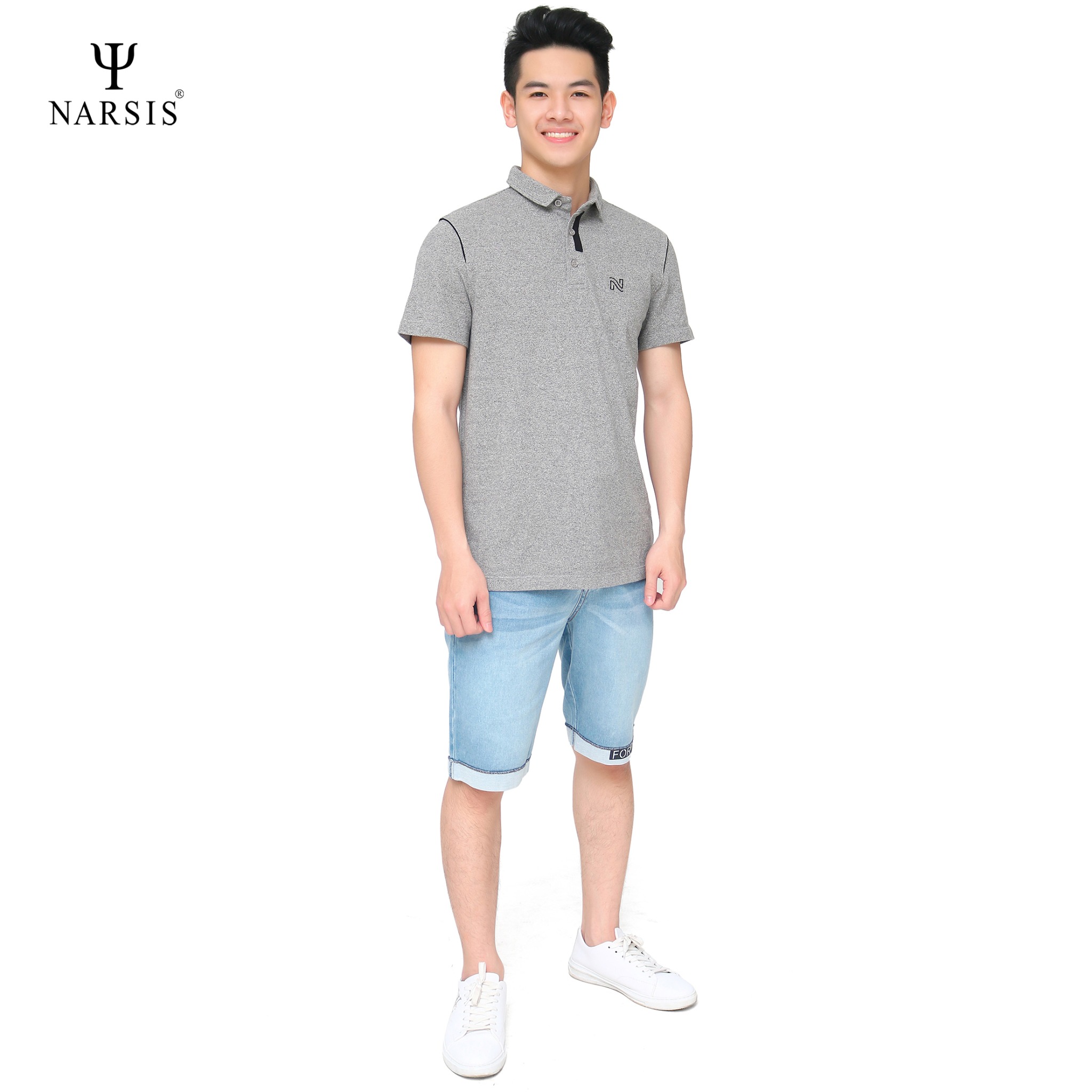 ÁO POLO CÓ CỔ NAM D8001 NARSIS CHẤT LIỆU THOÁNG MÁT, DỄ CHỊU, THOẢI MÁI CẢ NGÀY, DỄ VẬN ĐỘNG