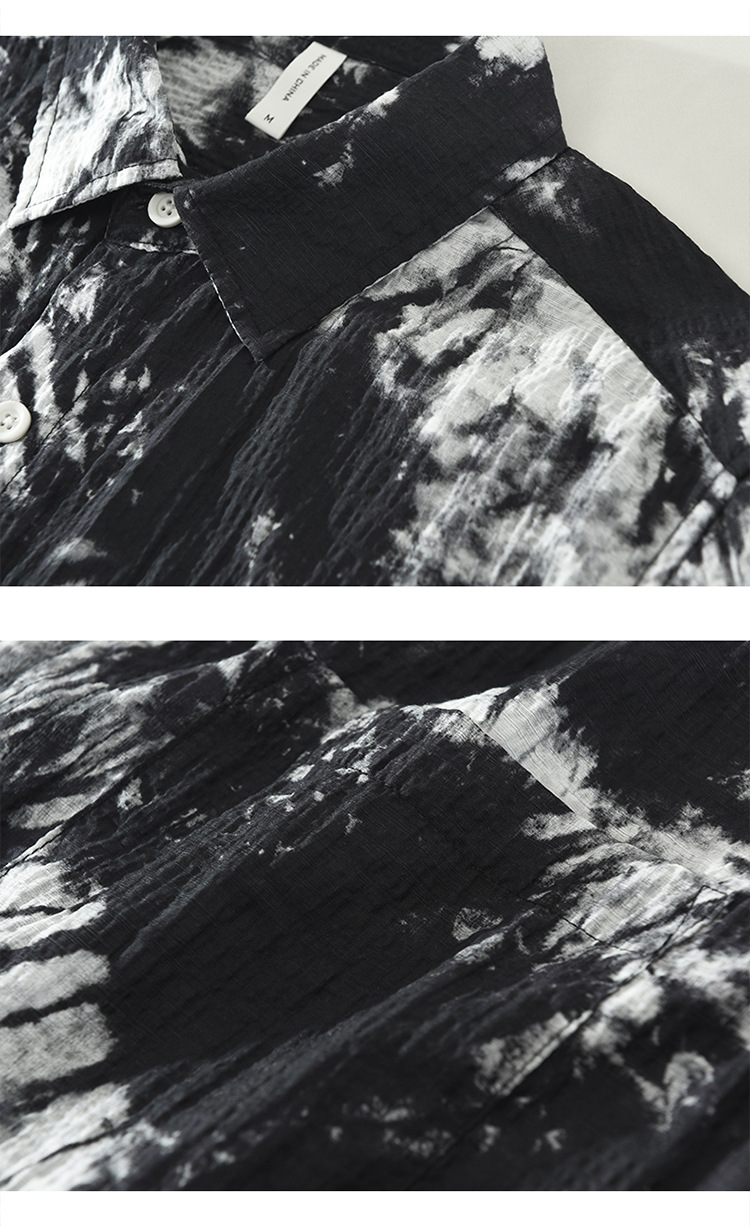 Áo sơ mi tay ngắn nam Nhật Bản – họa tiết nghệ thuật cá tính, form rộng thời trang, chất liệu Lyocell cao cấp, đa năng mặc hằng ngày_thumbnail_5