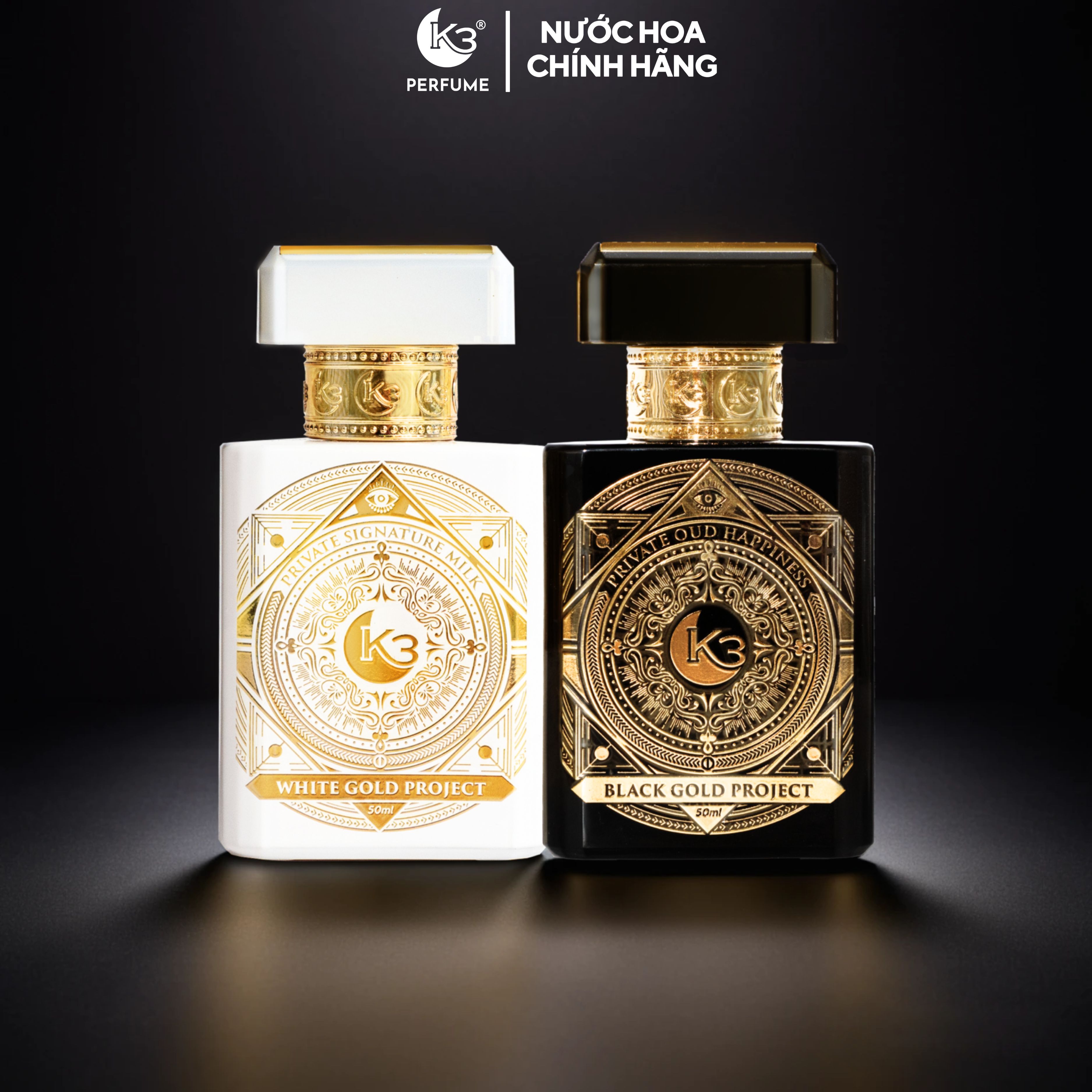 Combo 2 Chai Nam Nữ Black & White