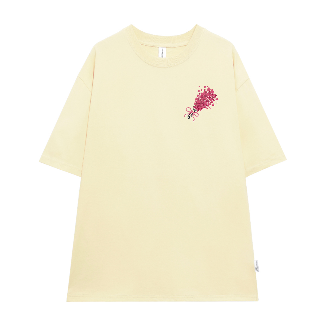 Áo thun cặp nam nữ trái tim form rộng 1943 Miucho cổ tròn vải 4c cotton 220gsm thoáng mát in mix_thumbnail_13