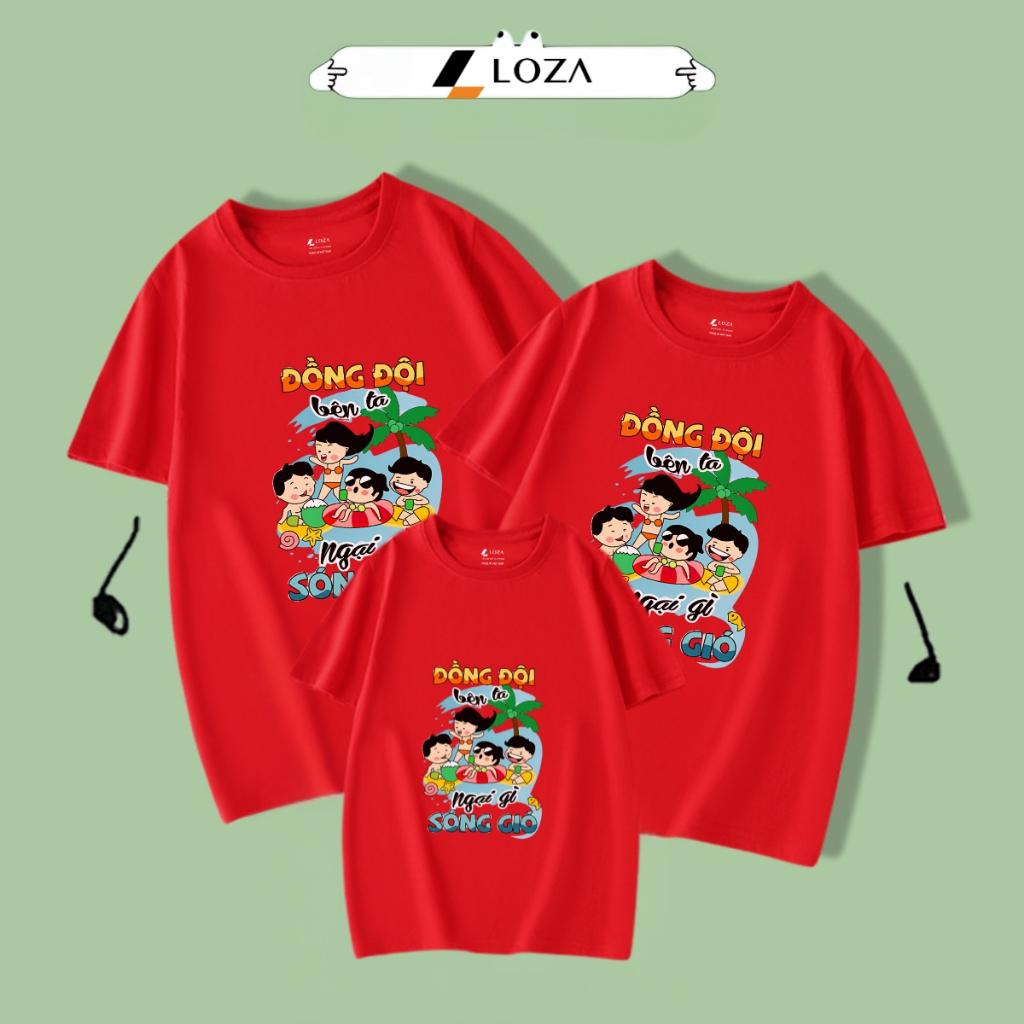 Áo phông gia đình LOZA KIDS 2025 - Áo đồng phục gia đình/ áo đồng phục nhóm du lịch biển – Mã GĐ3146_thumbnail_2