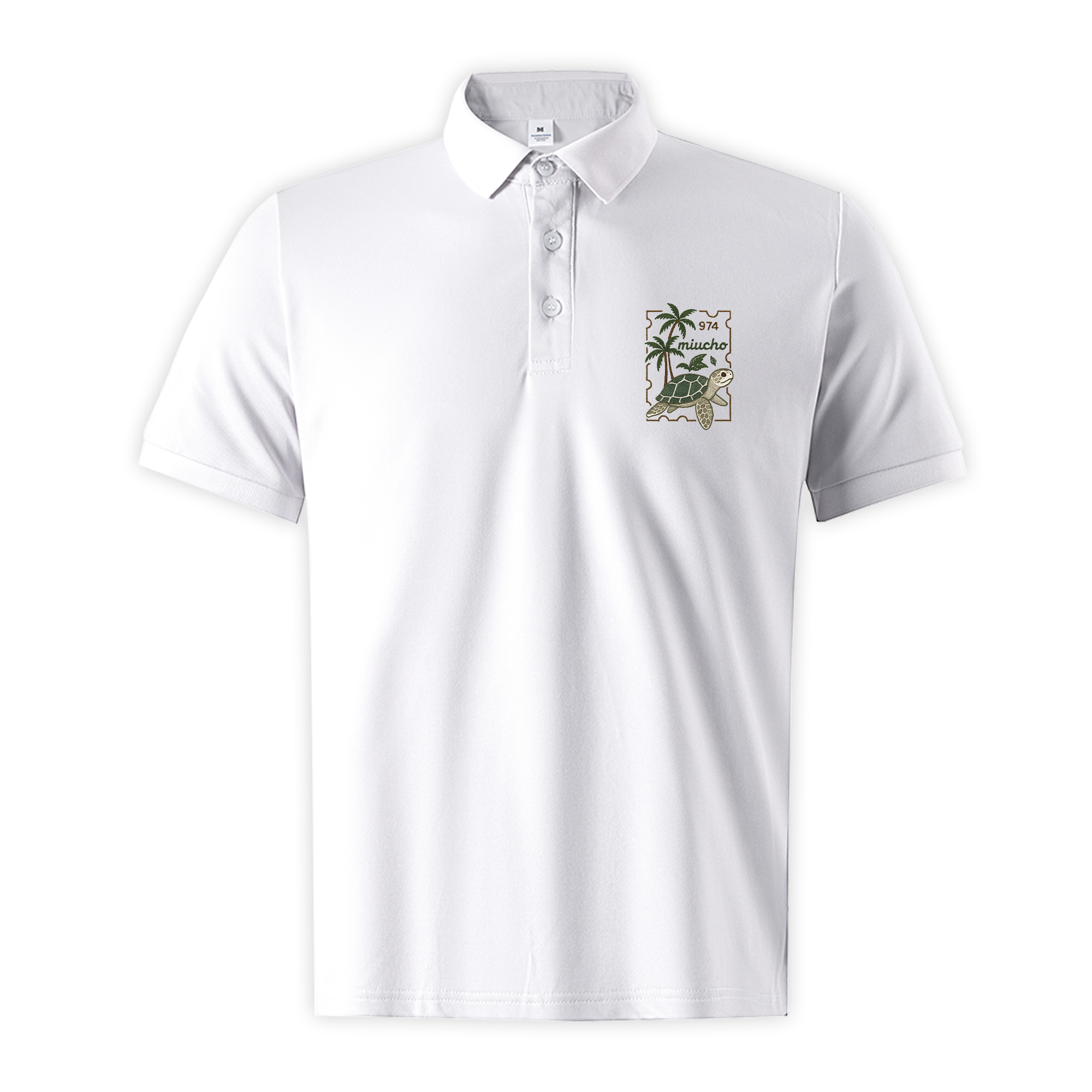 Áo polo nam form regular PLCSD2392 Miucho Iconic vải cá sấu đứng form thoáng mát in artwork_thumbnail_0