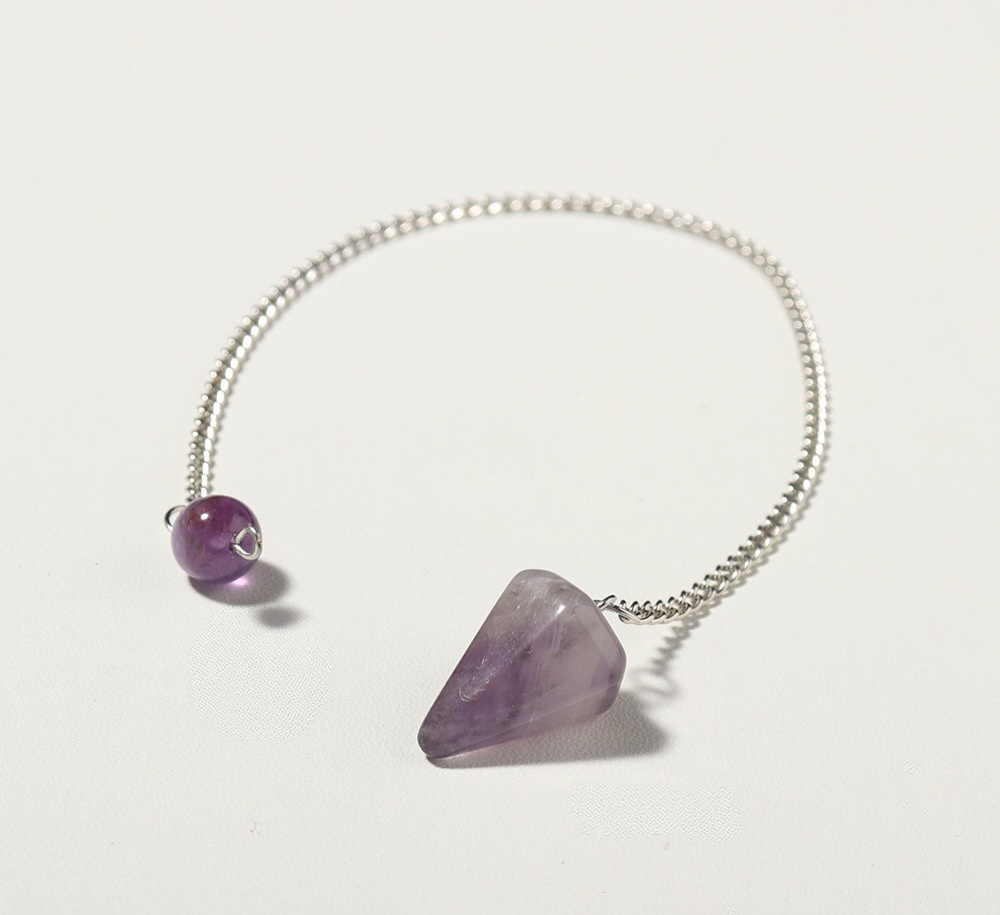 Con Lắc Cảm Xạ Pendulum Thạch Anh Tím size nhỏ