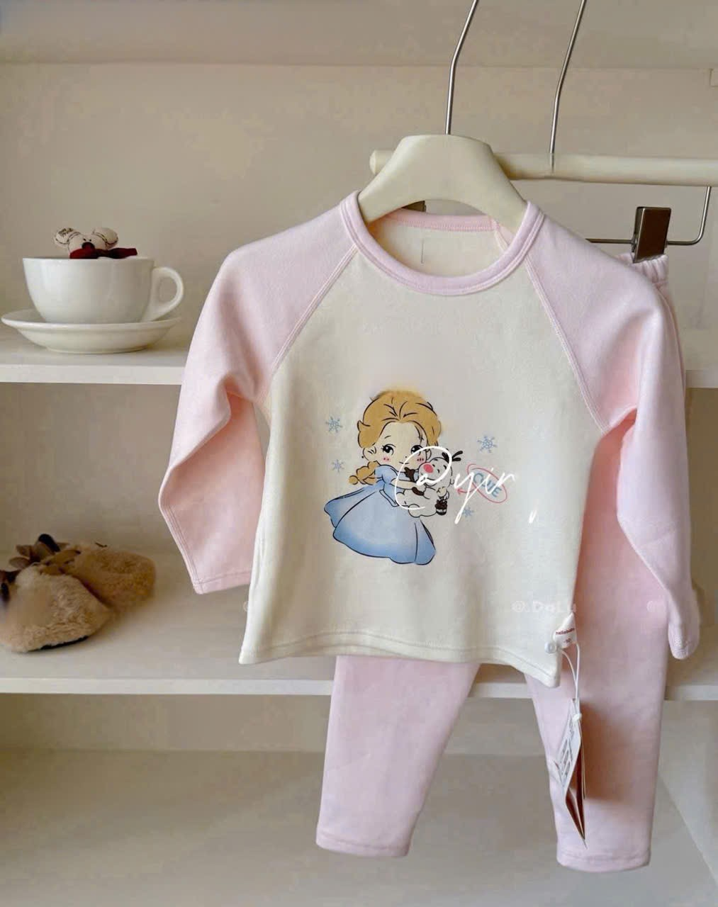 (N14) Set ngủ dày vừa hình Elsa | Size 100-140