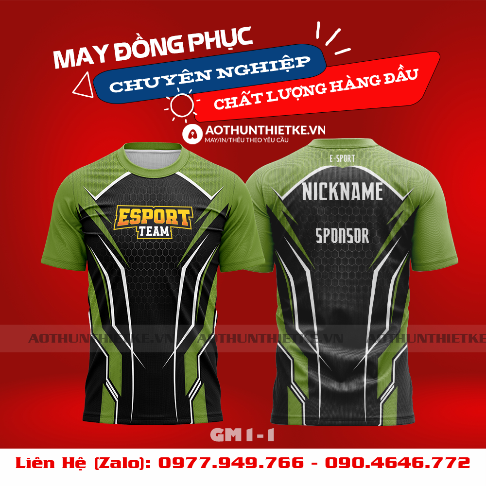 Mẫu Áo Game Thủ Esports Thiết Kế - TKGM76