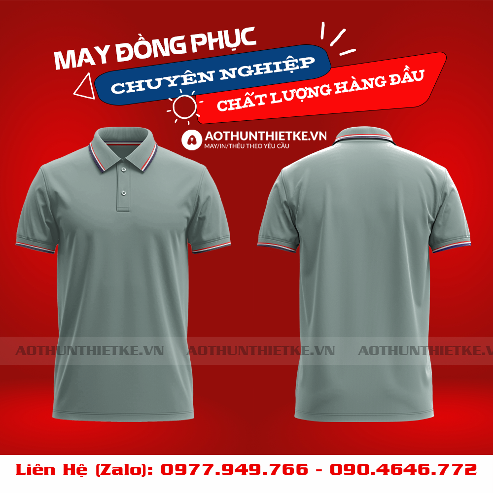 Áo Đồng Phục Polo 3 Sọc Vỏ Đậu_thumbnail_0