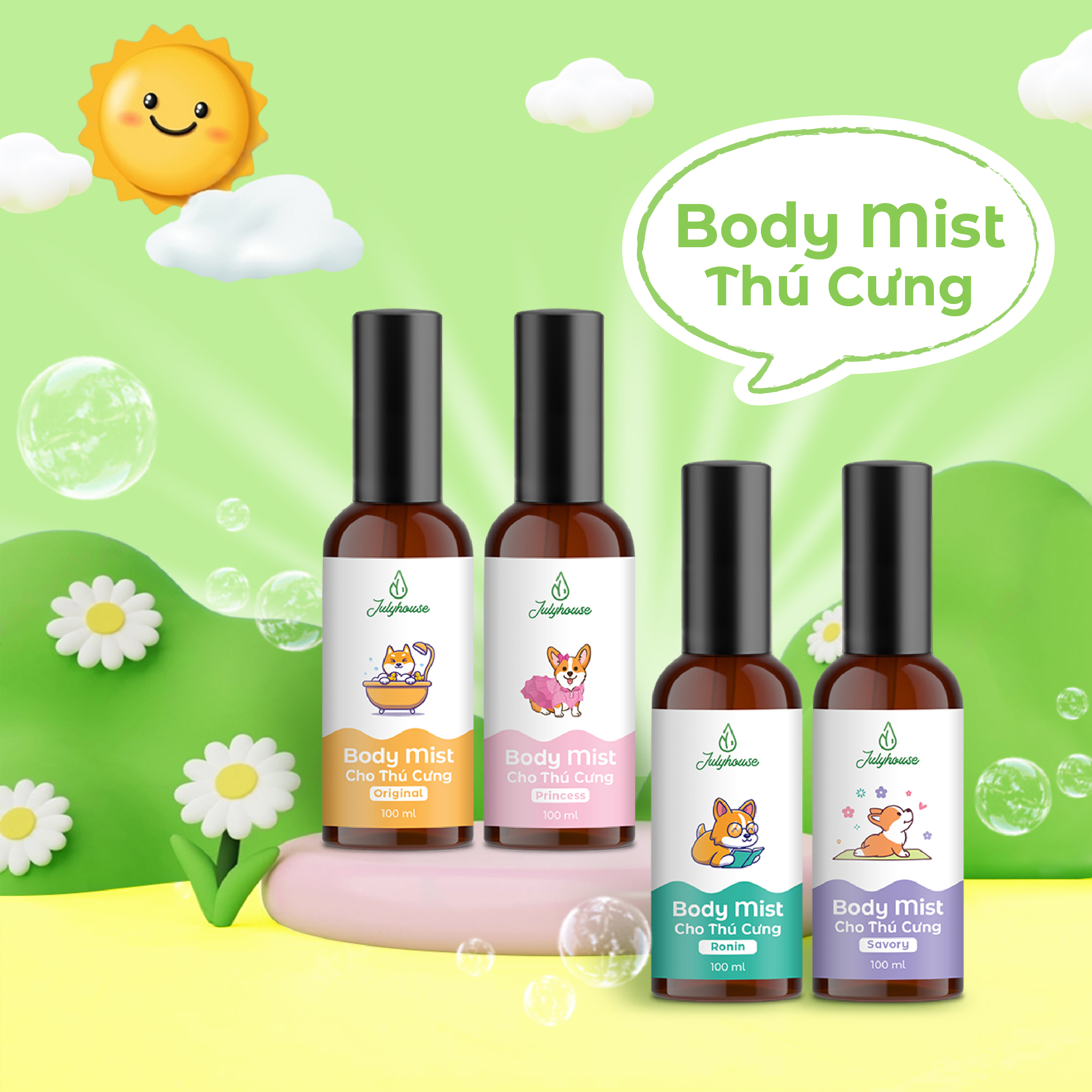 Body Mist Cho Thú Cưng Savory