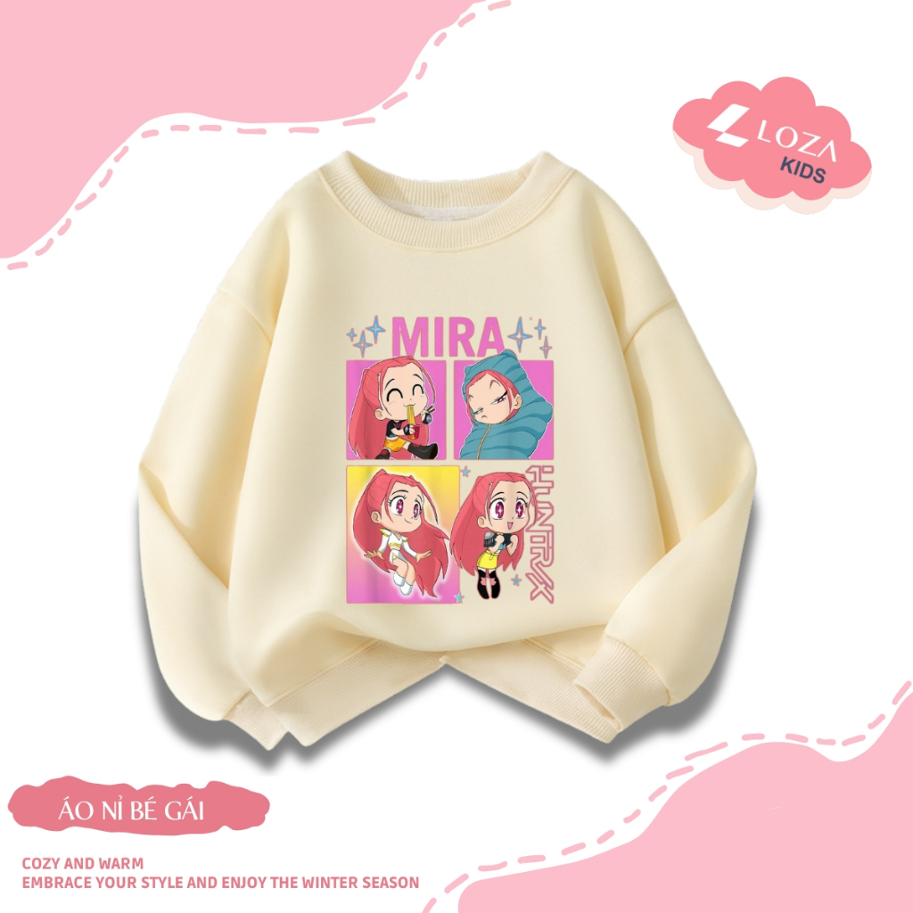 Áo nỉ sweater bé gái in hình Huntrix - Loza Kids IN020_thumbnail_9