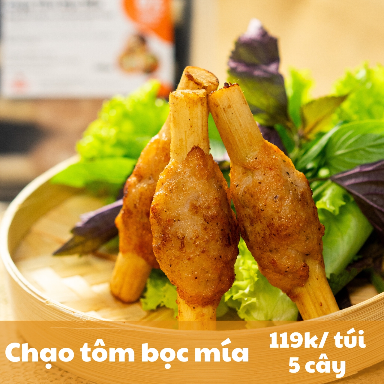 Chạo Tôm Bọc Mía 250g – Đậm Đà Vị Tôm, Ngọt Hậu Vị Mía – Đặc Sản Miền Nam Chuẩn Nhà Làm