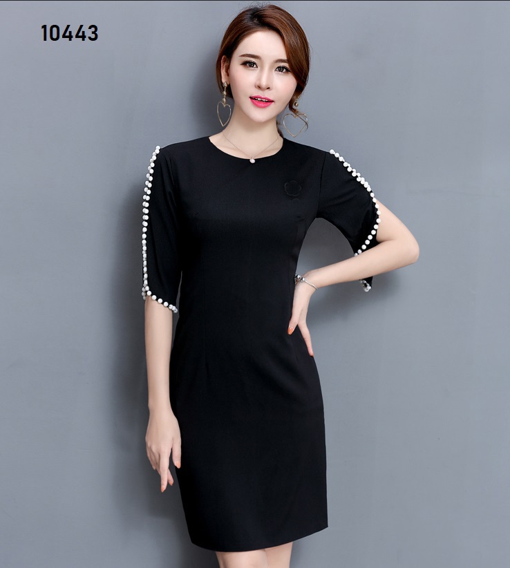 10443-Đầm body tay kết  hạt ( thun nhật , khóa sau)_thumbnail_3