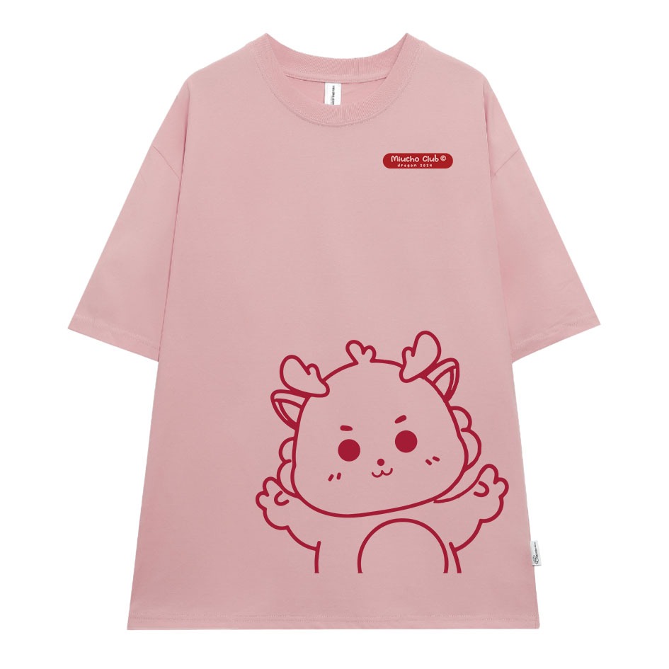Áo thun in hình rồng local brand form rộng ATD743 Miucho cotton cổ tròn in graphic_thumbnail_7