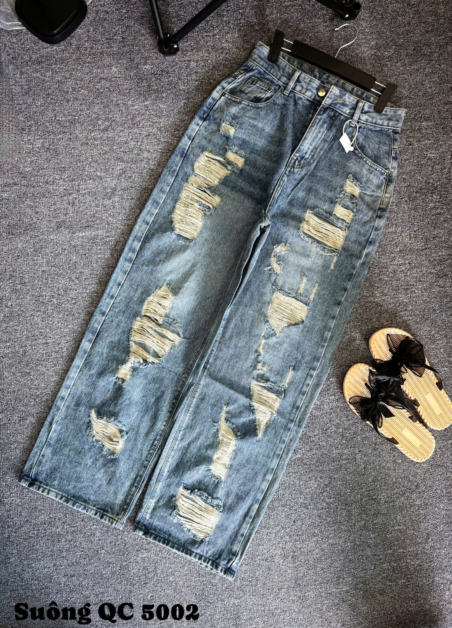 Quần suông rách 2 mặt kiểu bigsize QJ5002 dành cho nàng béo mập từ 55-90kg_thumbnail_3