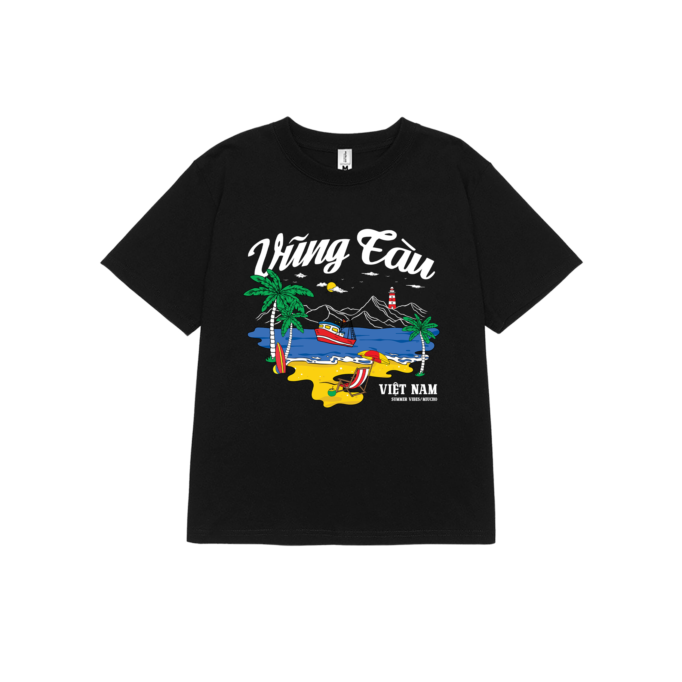 Áo thun baby tee form ôm xinh xắn ABD1271 Miucho tay ngắn cổ tròn in hình Vũng Tàu_thumbnail_9