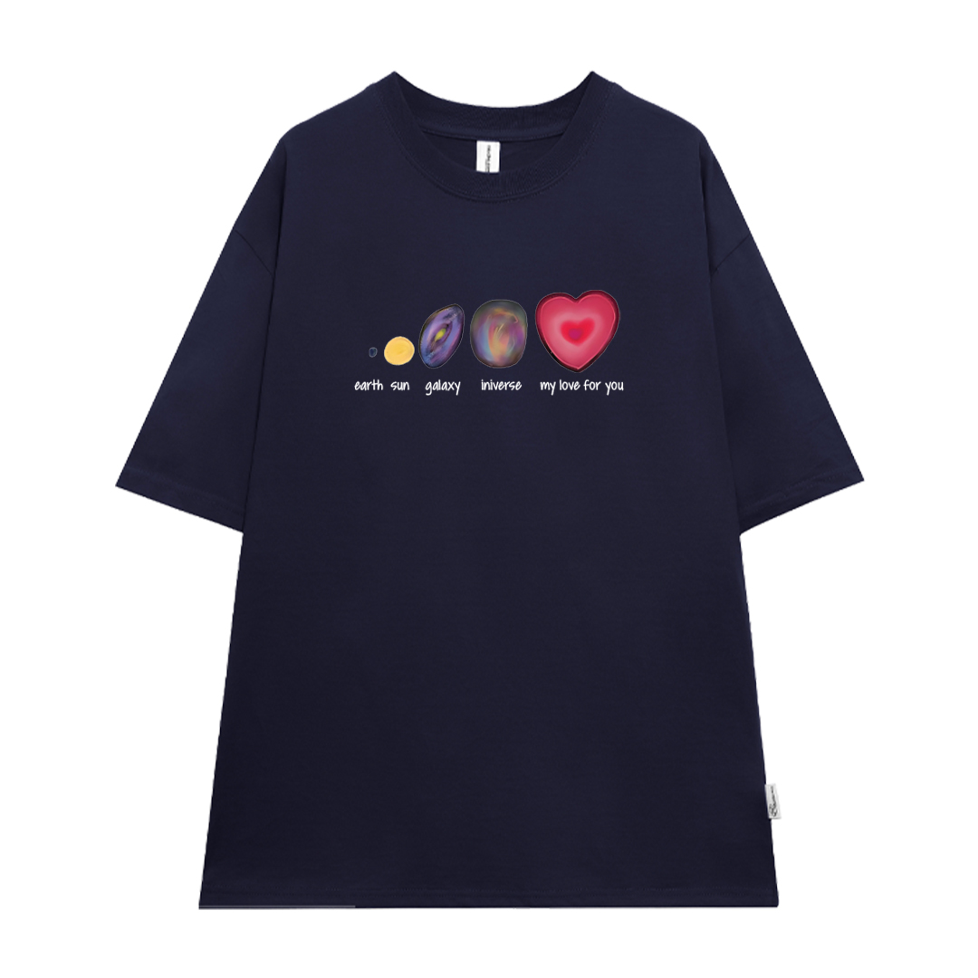 Áo thun cặp nam nữ form rộng 1958 Miucho vải 4c cotton 220gsm thoáng mát cổ tròn in mix_thumbnail_10