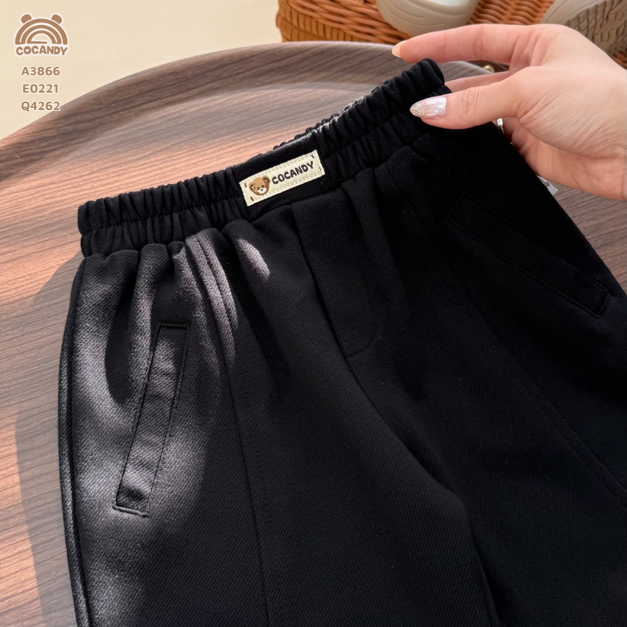 Quần dài ĐEN nỉ 2 đáp sườn bo gấu_thumbnail_4
