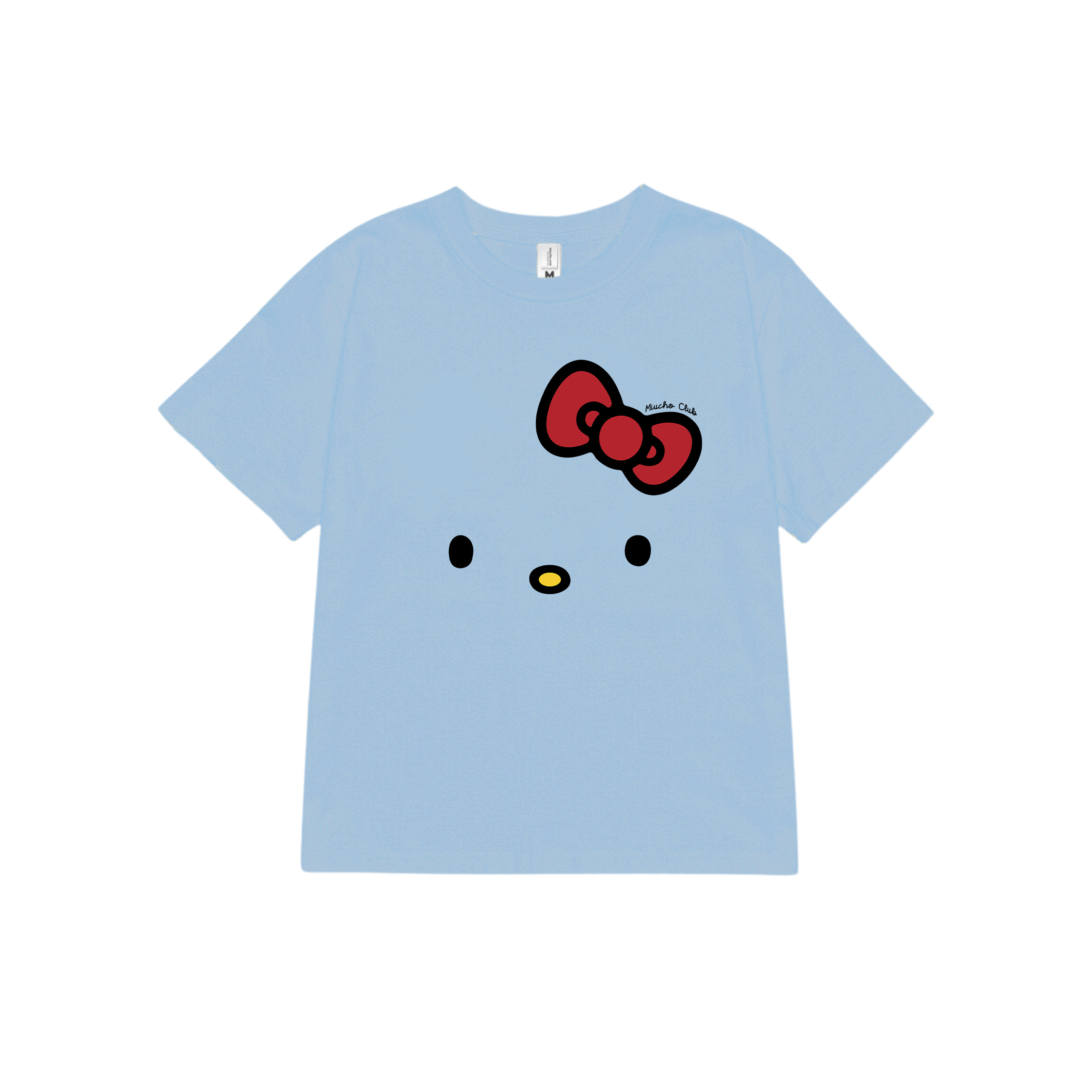 Áo thun baby tee mặt mèo đễ thương ABD1361 Miucho cổ tròn form rộng in mix_thumbnail_4