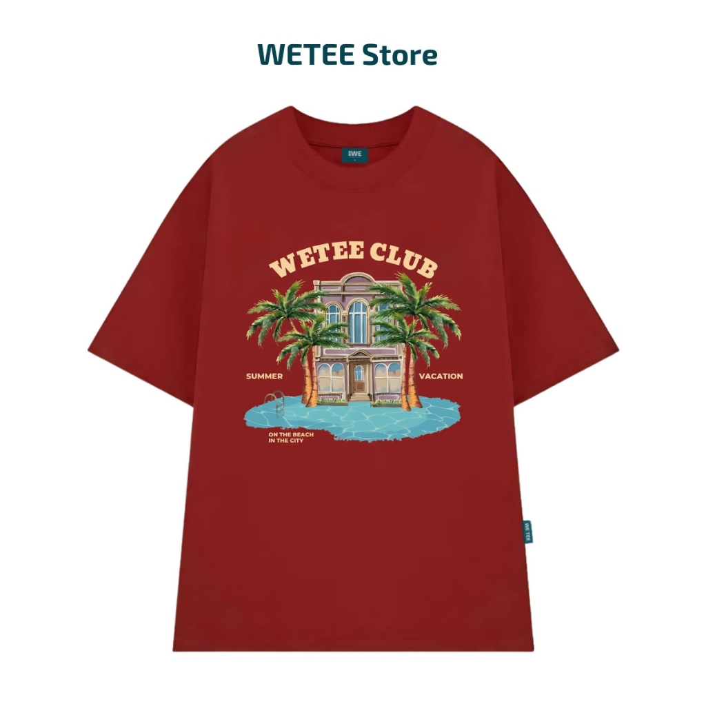 Áo thun unisex UX30 BST CÂY DỪA đi biển mùa hè dáng oversized Local brand WETEE - T050_thumbnail_10