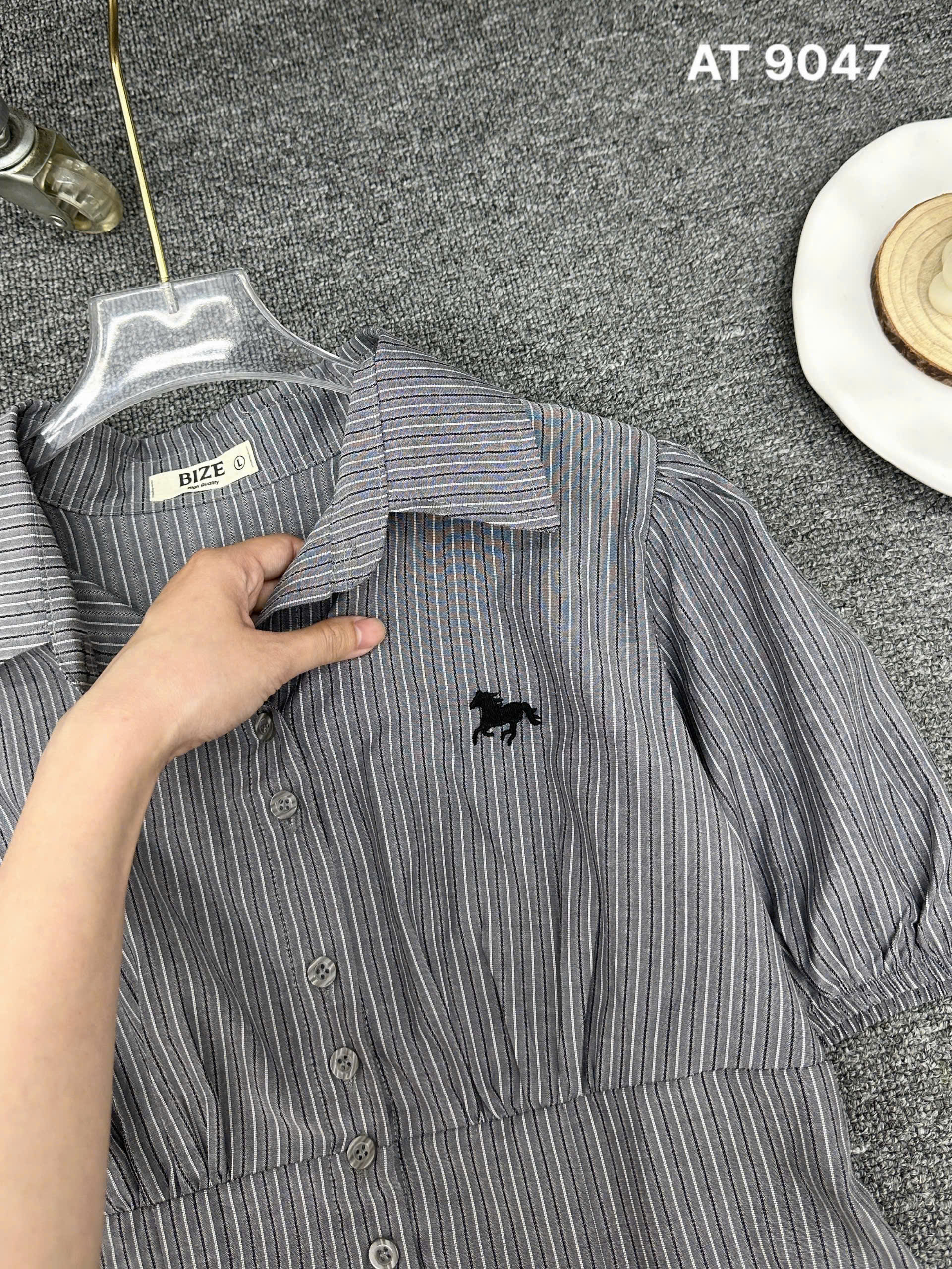 BIGSIZE - Áo sơ mi thêu ngựa T- AT9047_thumbnail_3