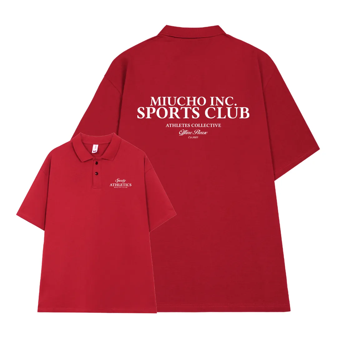 Áo polo form rộng in typography 2475 Miucho vải cotton thoáng mát mềm mại tay ngắn cổ trụ_thumbnail_12