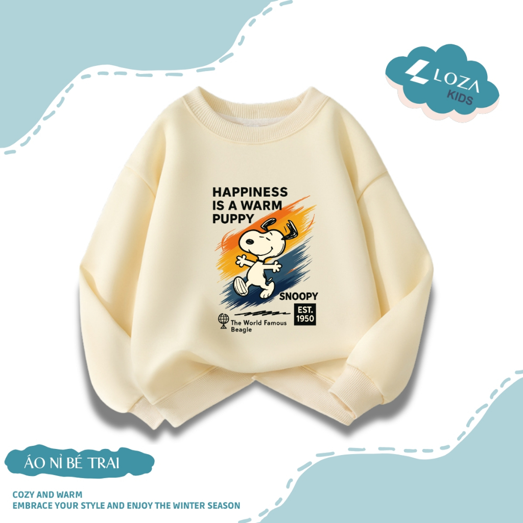 Áo sweater bé trai in hình BST Snoopy nhiều mẫu - Loza Kids IN010_thumbnail_7