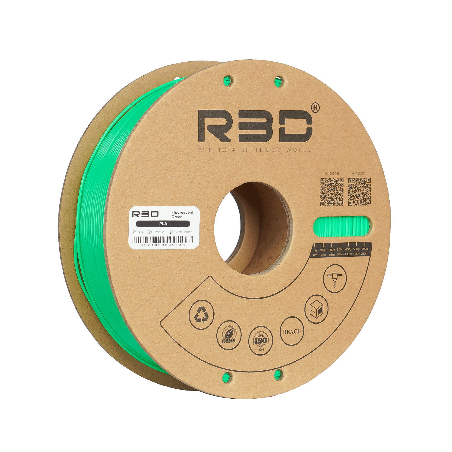 R3D PLA 1kg - FLOU GREEN